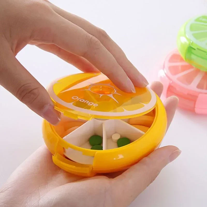 (Pink) Mini Pill Box Pocket Size Storage Box Mini Small Portable Organizer Travel Vitamin Storage Tablet 7 Days 7 Grids Pills Medicine Cases Container Fish Oils