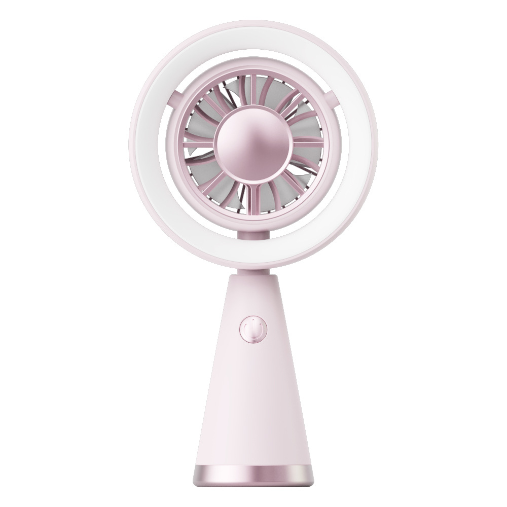 (Green) Cute Light Portable Handheld Mini Fan Compact Design Lightweight Build Desktop Cooling Fan Stable Operation ﻿