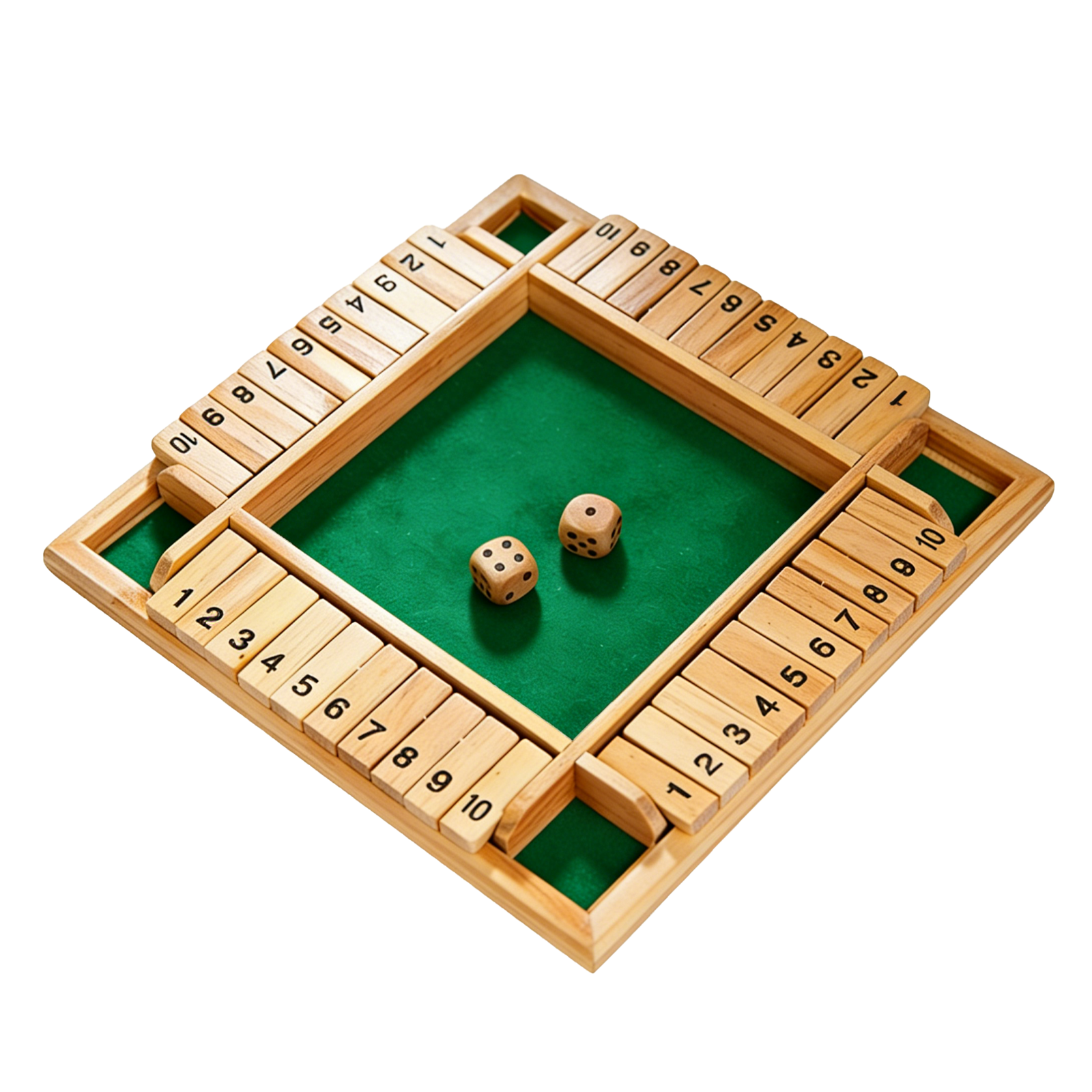 (Green) Interesting Number Flip Board Game, Double-Sided Flip Toy with Smooth Structure, Interactive Educational Play Toy ﻿