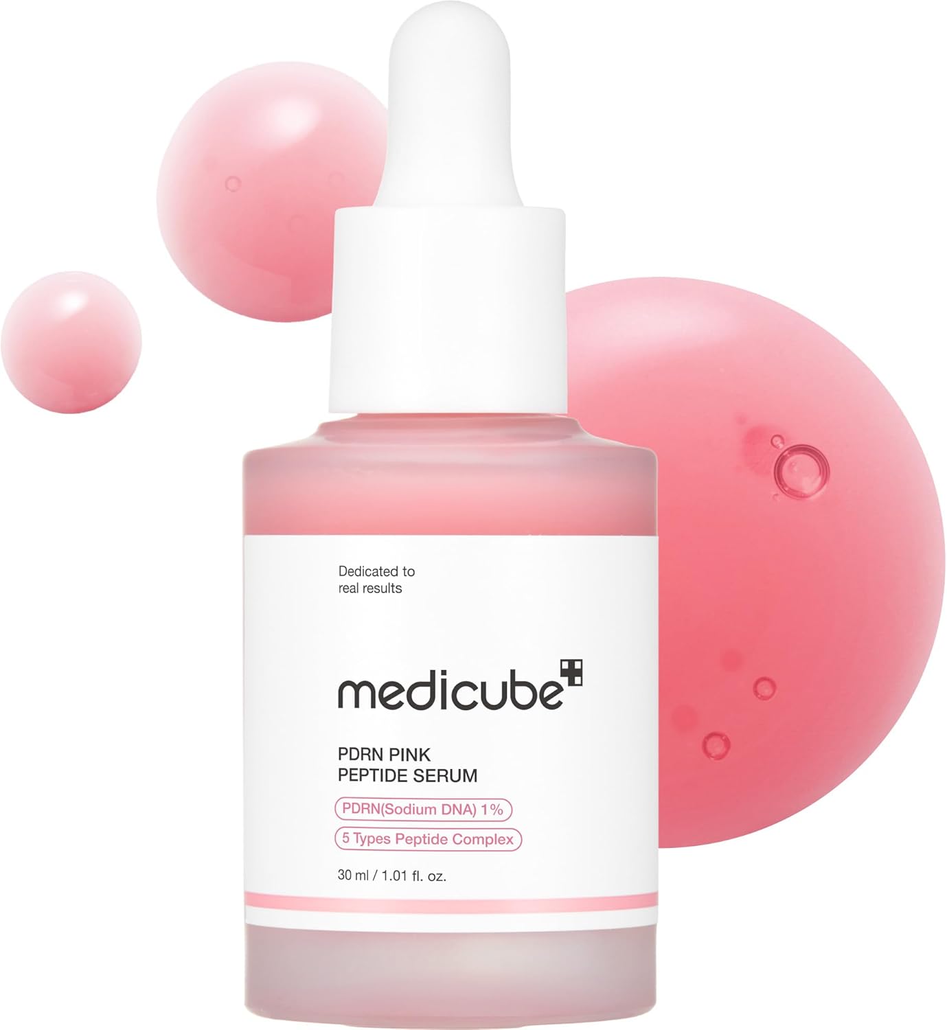 Medicube PDRN Pink Peptide Skin Tone Skincare Face Serum 30ml - Salmon PDRN anti-aging Elasticity Brightening Hypoallergenic
