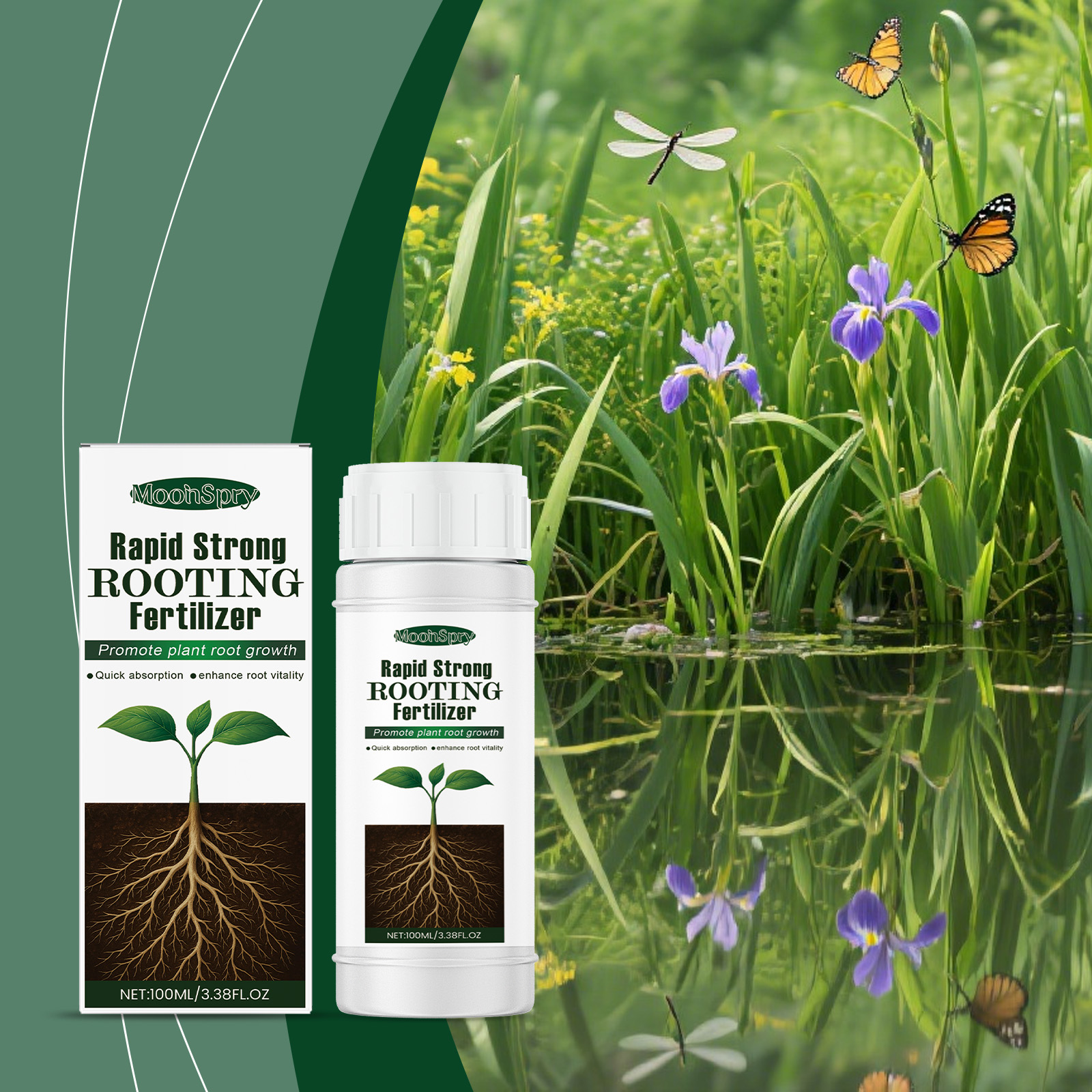 Liquid Plant Food 100g, Indoor House Plants Nutrient Supply for Hydrangea Succulents, Fast Propagation Strengthening Solution ﻿