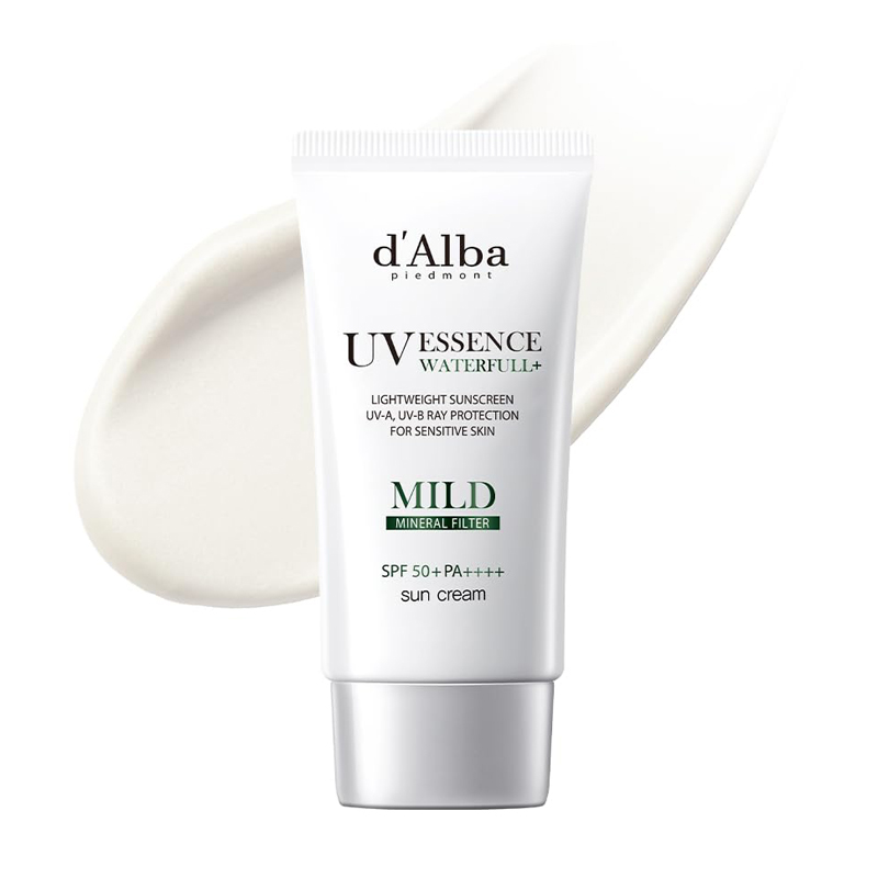 dAlba Waterfull Vegan Mild Sunscreen 50ml No-White Cast No-Stickiness Hyaluronic Acid Suitable For Sensitive Skin Korean Skincare