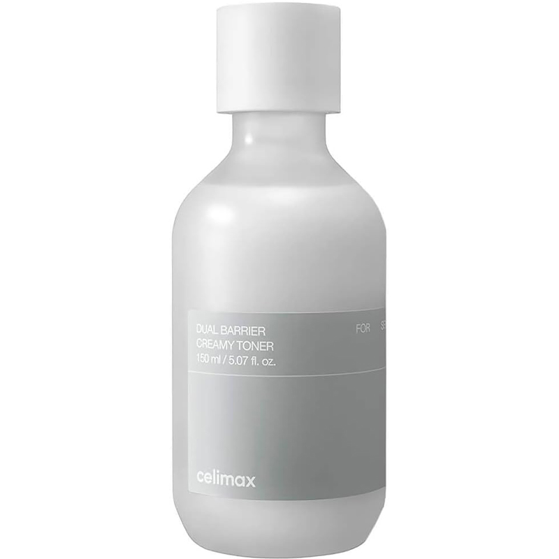 celimax Dual Barrier Creamy Toner with Ceramides Peptide Oil Alcohol Free Facial Astringent Hydrating Calming Soothing Non Irritating 150Ml