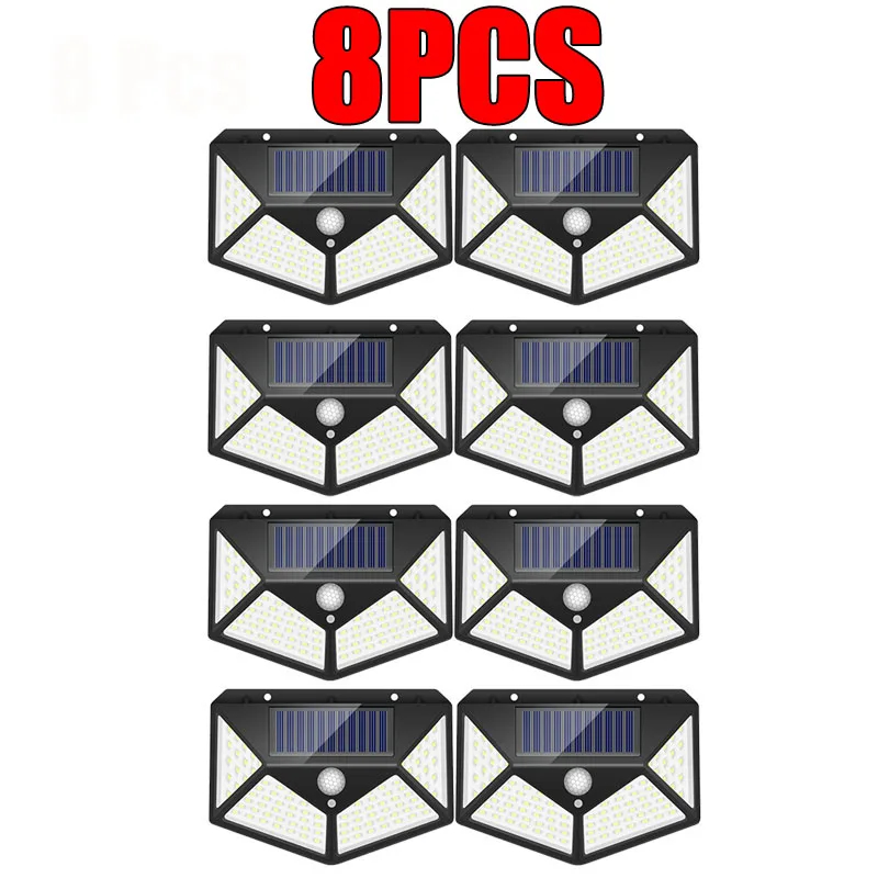 (1 PCS) New Upgrade Solar Street Light Outdoor Solar Wall Lamp PIR Motion Sensor Powered Sunlight for Garden Courtyard