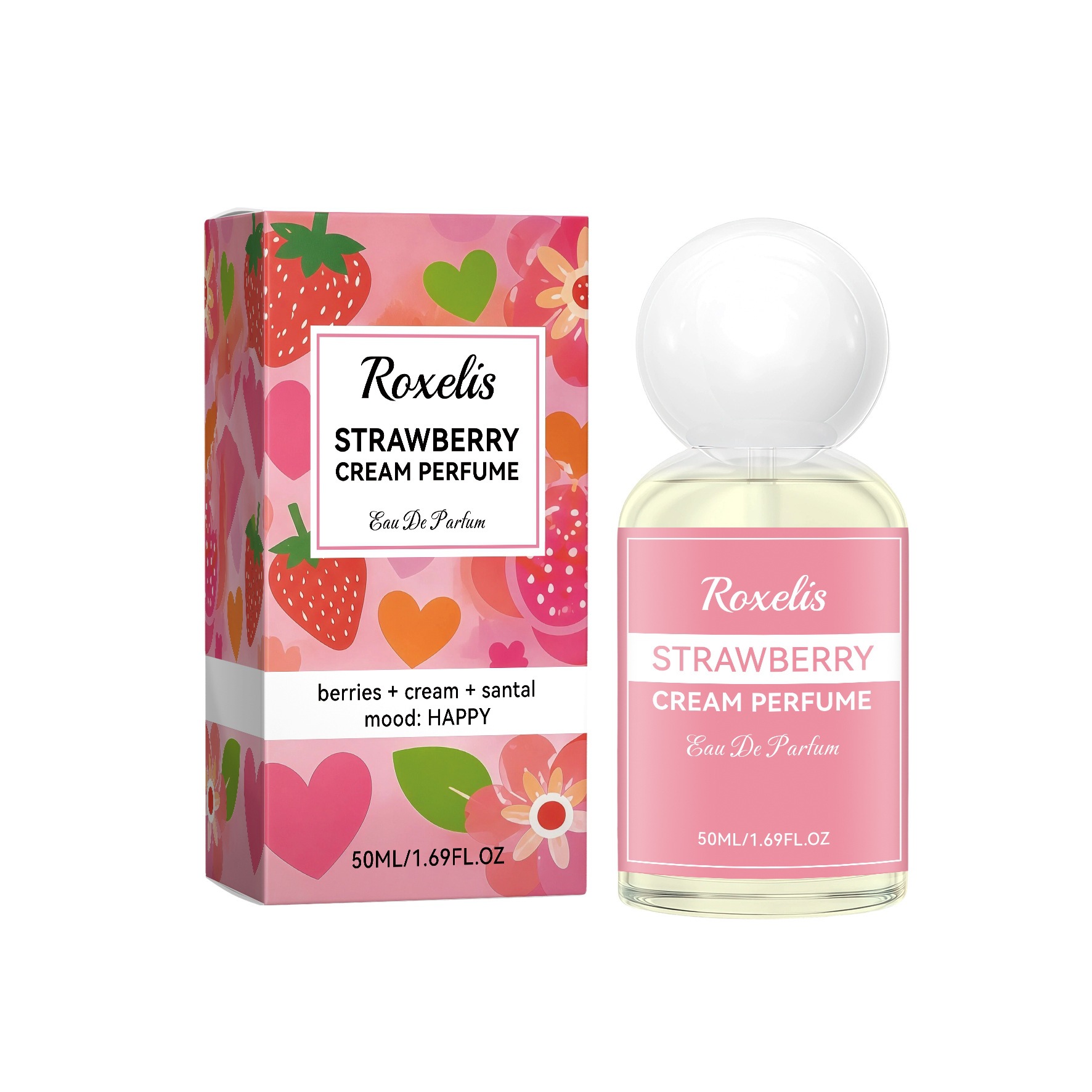 Strawberry Cream Perfume For Daily Wear Fresh Sweet Scent And Portable Fragrance Mist
