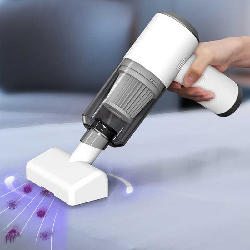 (Green) Vacuum Cleaners Vacuum Mite Remover Uv Light Cordless Handheld Cleaner For Home Mattresses Clothes Sofa Bed Pillows Clean Dust