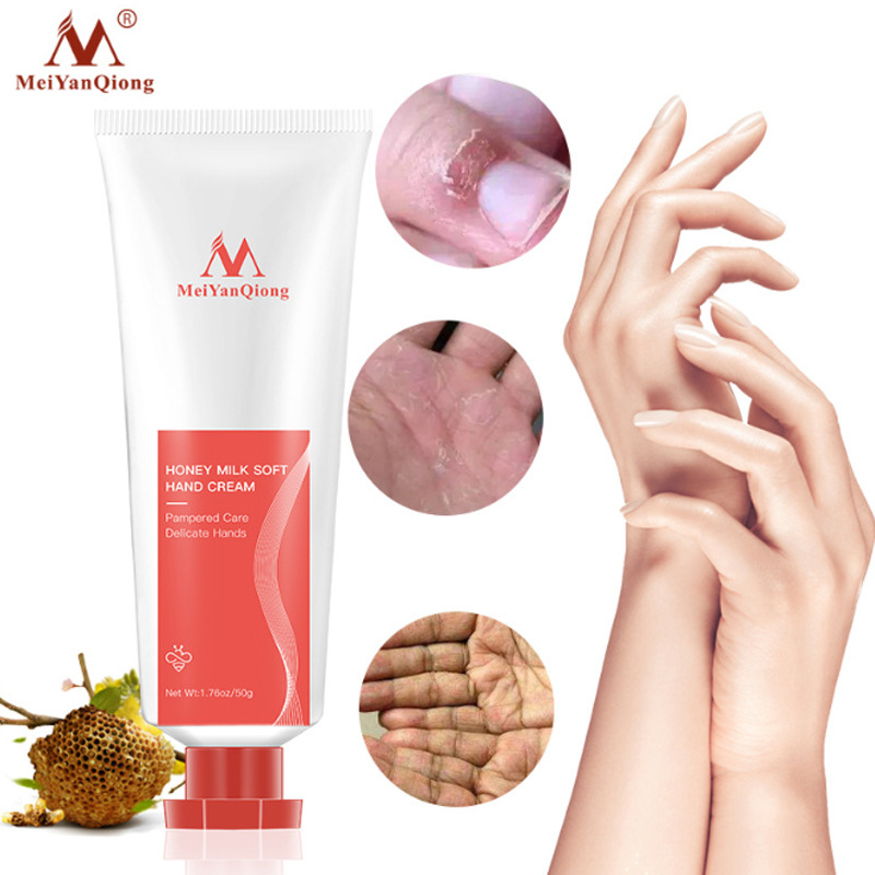 Milk And Honey Hand Cream Moisturizing Nourishing Softening For Dry Cracked Rough Skin Daily Hand Repair Treatment 50g