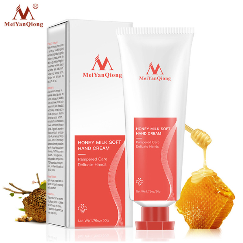 Milk And Honey Hand Cream Moisturizing Nourishing Softening For Dry Cracked Rough Skin Daily Hand Repair Treatment 50g
