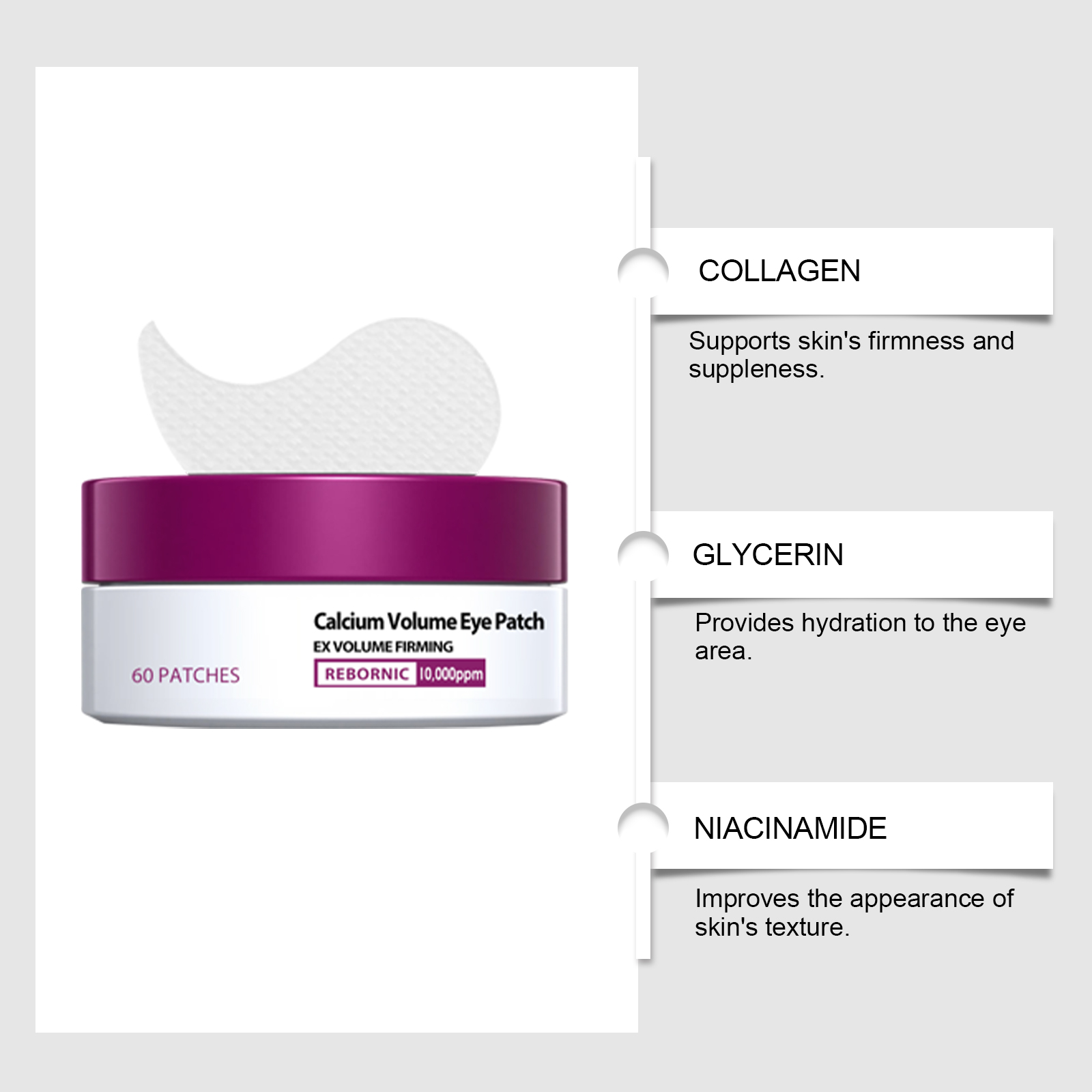 Eye Patch Soft Nourishing Mild Tender Deep Moisturizing Hydrating Daily Portable For Eye Area Skin Care Product