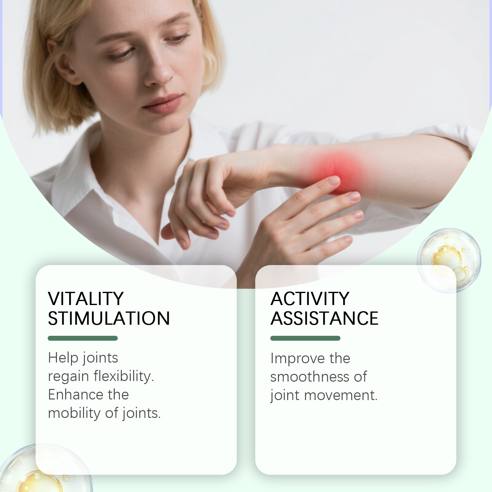 Joint Care Cream Gentle Soothing Daily External Apply Massage Lotion For Wrist Knee Foot Joint Skin