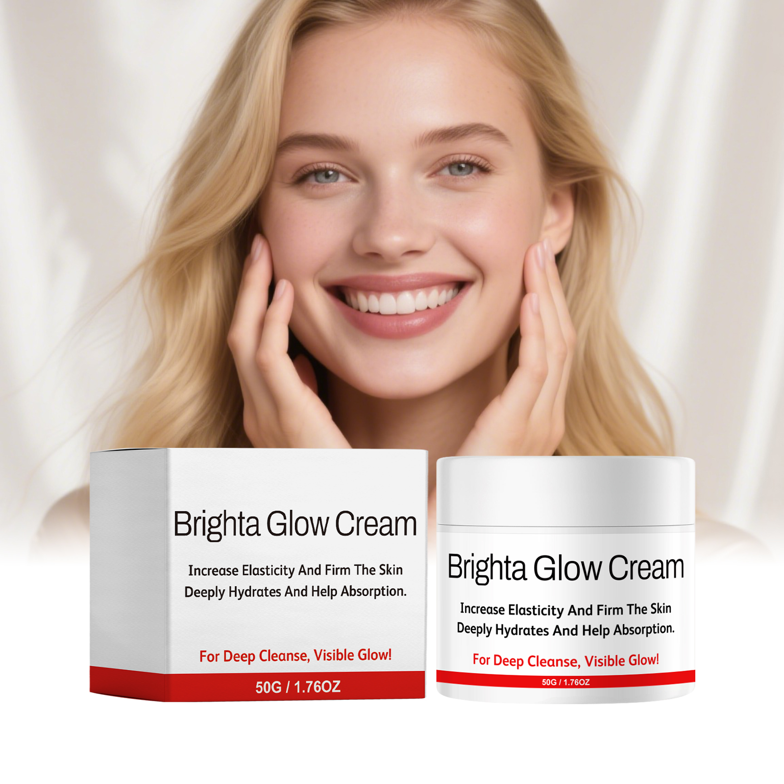 Skin Brightening Cream Soft Nourishing Hydrating Elastic Delicate Smooth Facial Care Lotion Gentle Protect Moisturizing Tender Silky