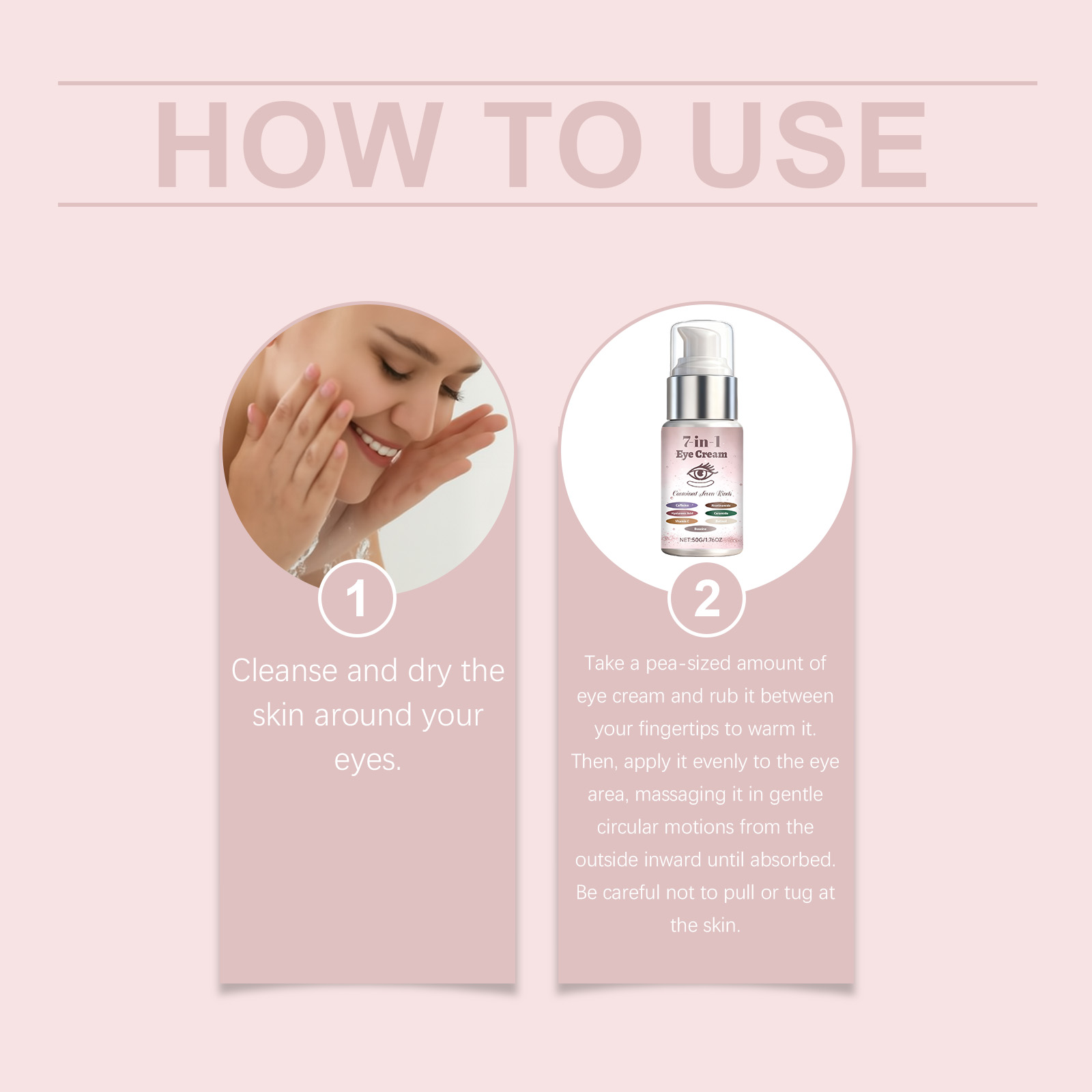 Seven In One Care Eye Cream Gentle Protect Lift Saggy Skin Moist Soft Non Sticky Daily Wear Eye Care