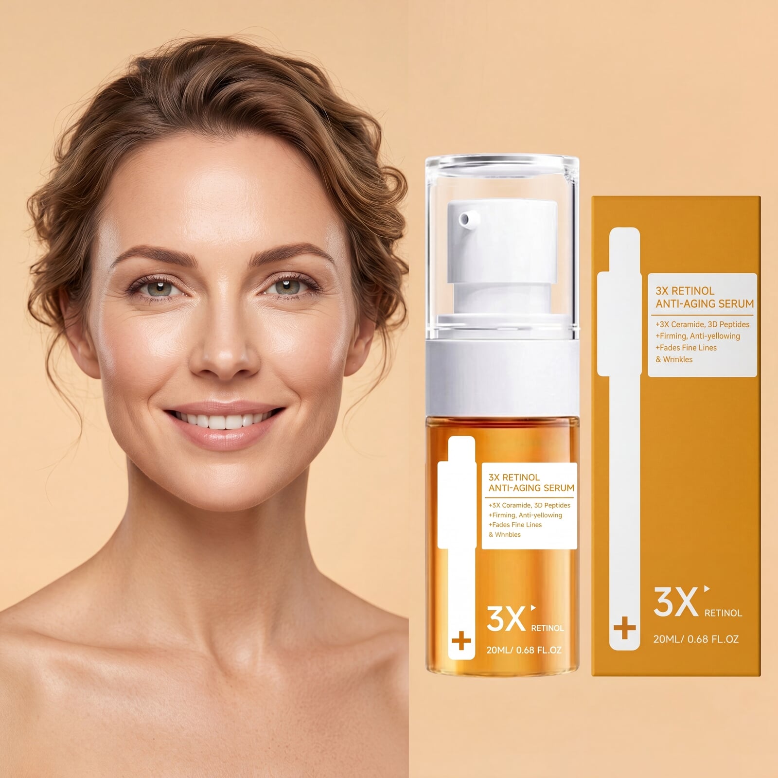 Retinol Essence Liquid Moist Silky Soft Hydrating Fast Absorb Bright Mild Daily Care Facial Skin