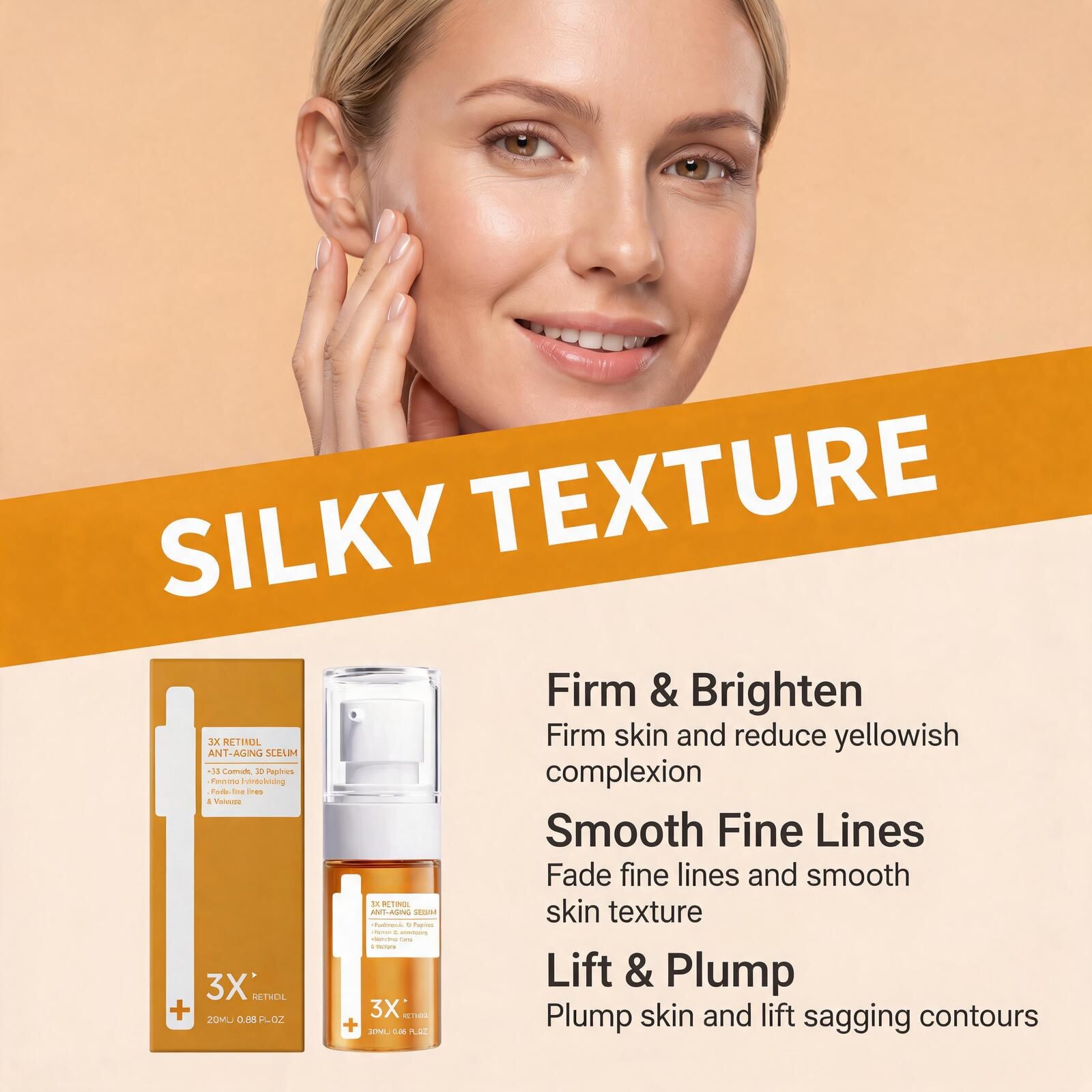 Retinol Essence Liquid Moist Silky Soft Hydrating Fast Absorb Bright Mild Daily Care Facial Skin