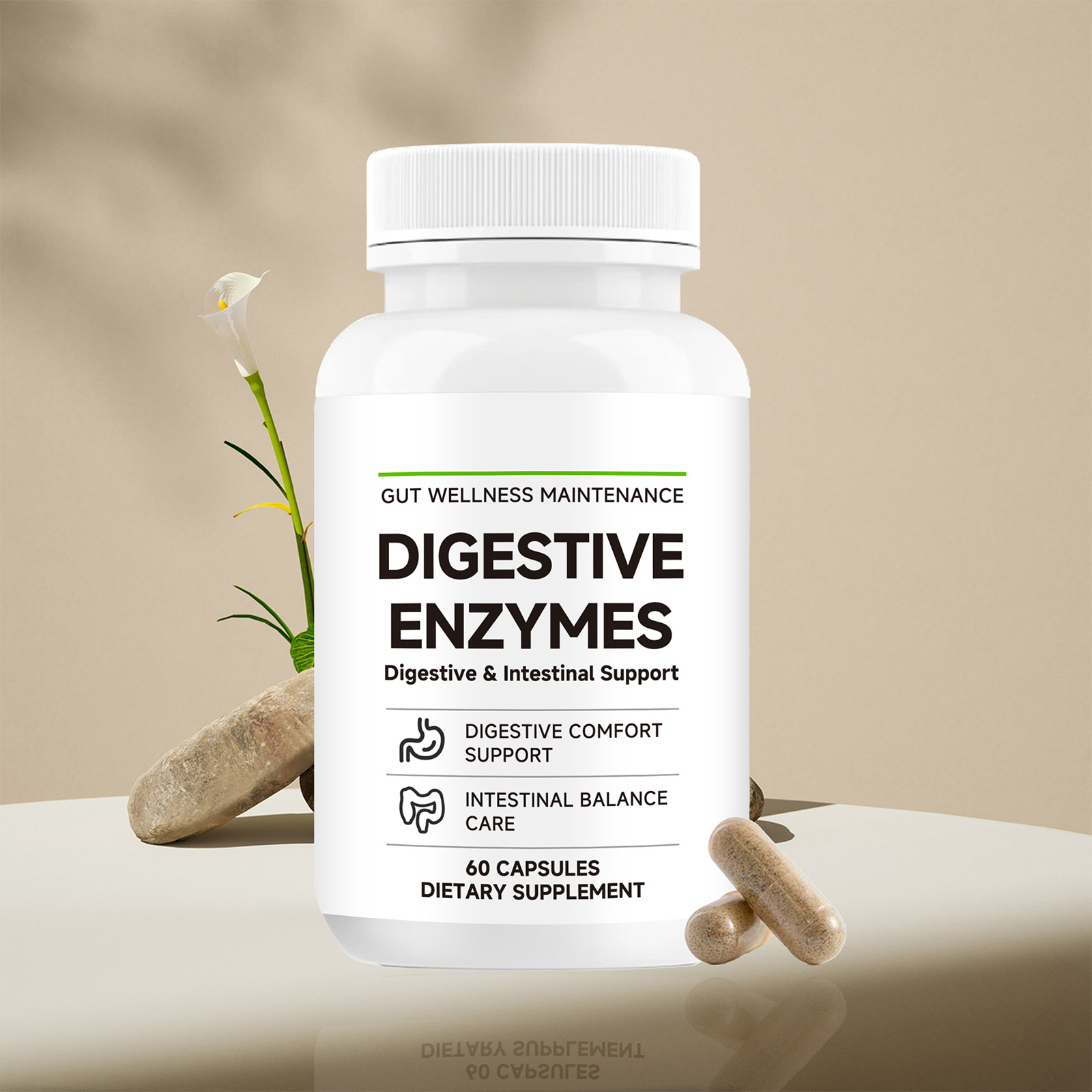 Intestinal Calming Comfort Care Capsules Multiple Herbal Essence Ingredients Daily Balanced Nutrition Body Inner Nourish Maintain Health Supplement