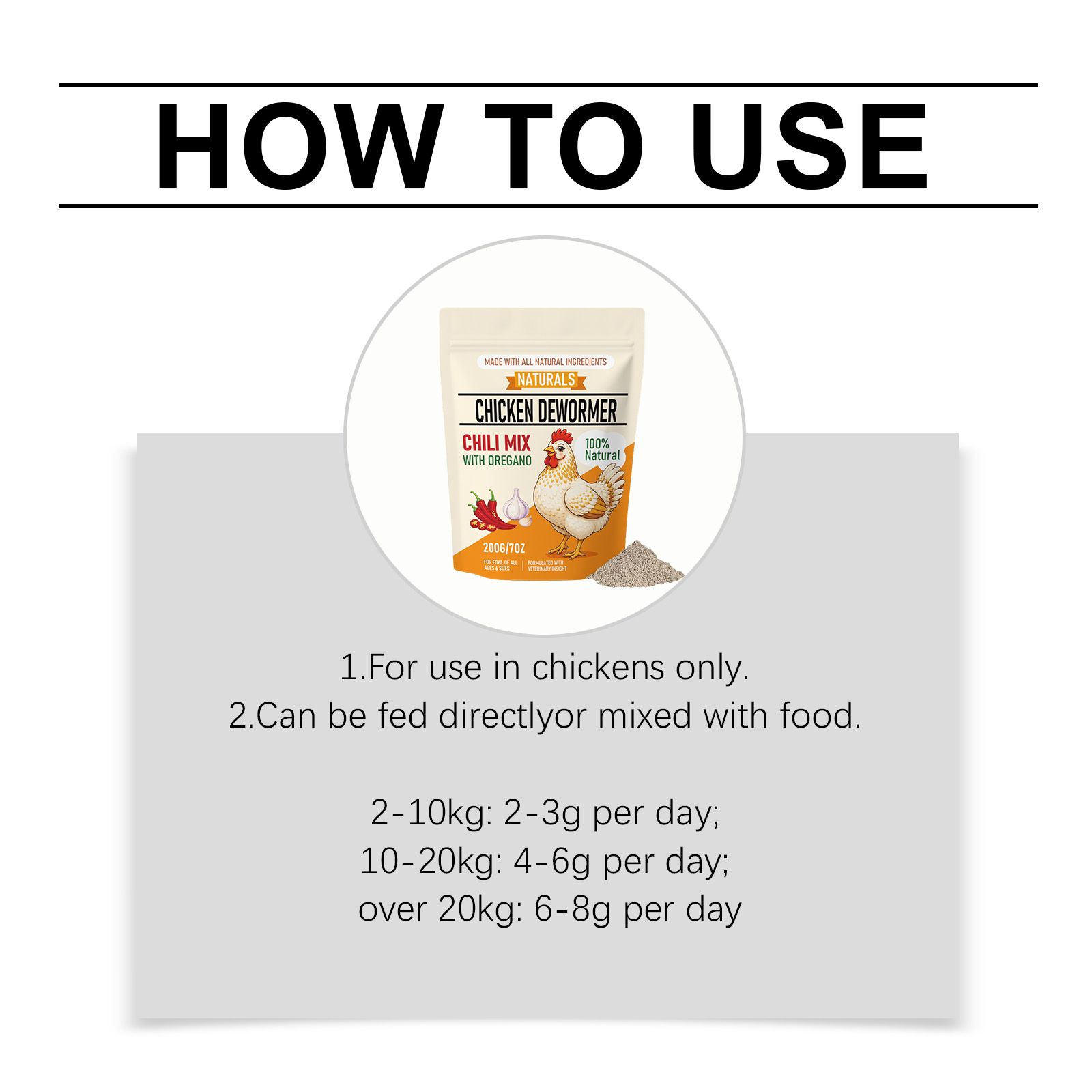 Poultry Nutrient Powder Digestion Care Intestine Balance Nutrition Healthy Daily Feeding Supplement For Livestock All Breeds