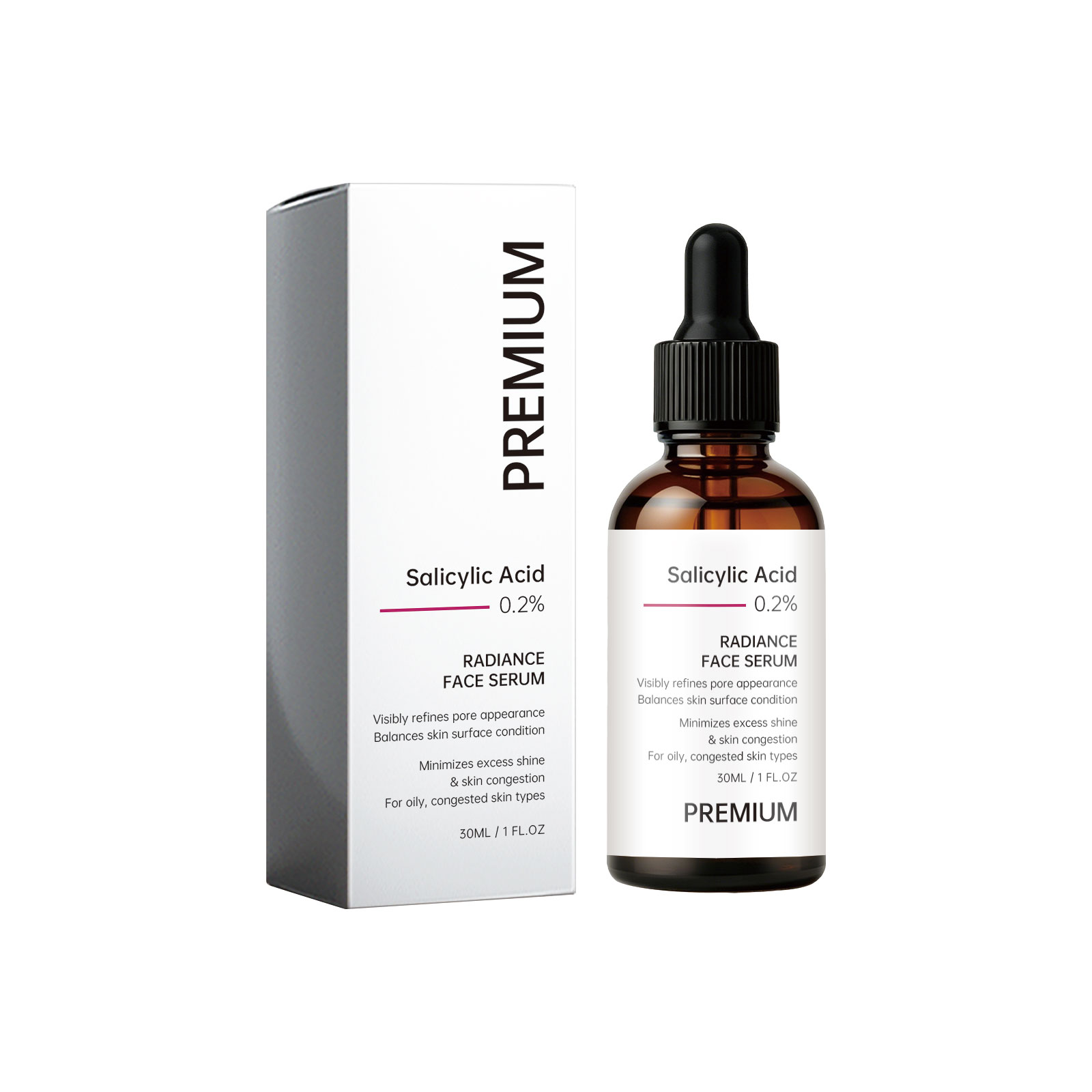 Salicylic Acid Care Essence Refines Skin Hydrates Rejuvenates Light Texture Gentle Cleanses Skin Care