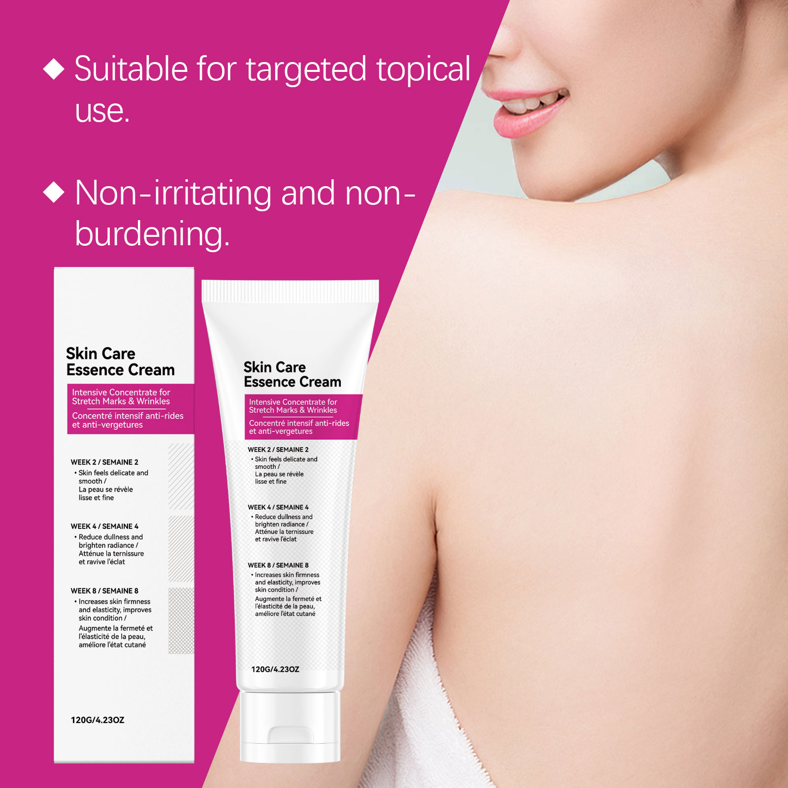 Skin Care Essence Cream Mild Protect Comfort Skin Hydrate Moisturize Daily Apply Body Massage Lotion
