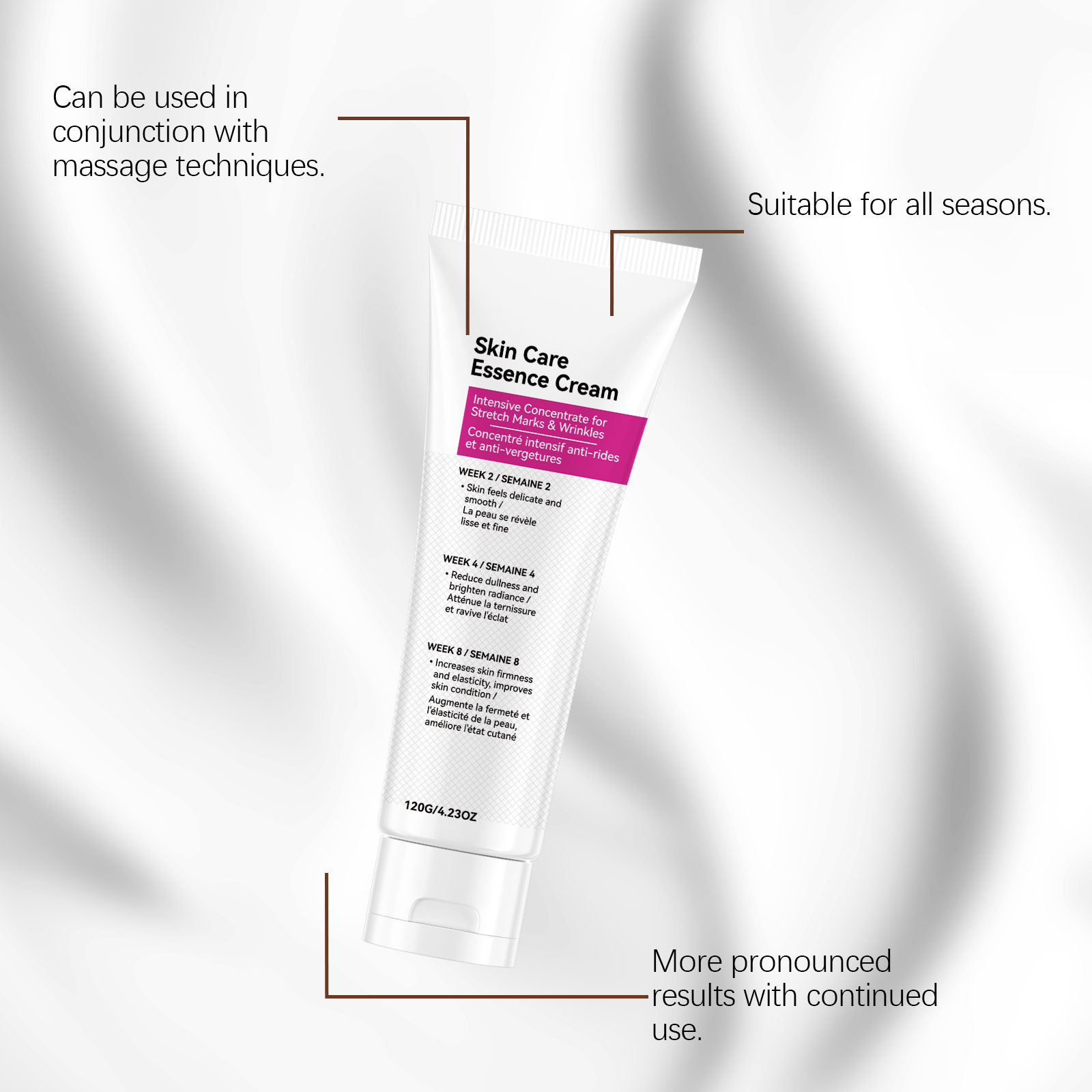 Skin Care Essence Cream Mild Protect Comfort Skin Hydrate Moisturize Daily Apply Body Massage Lotion