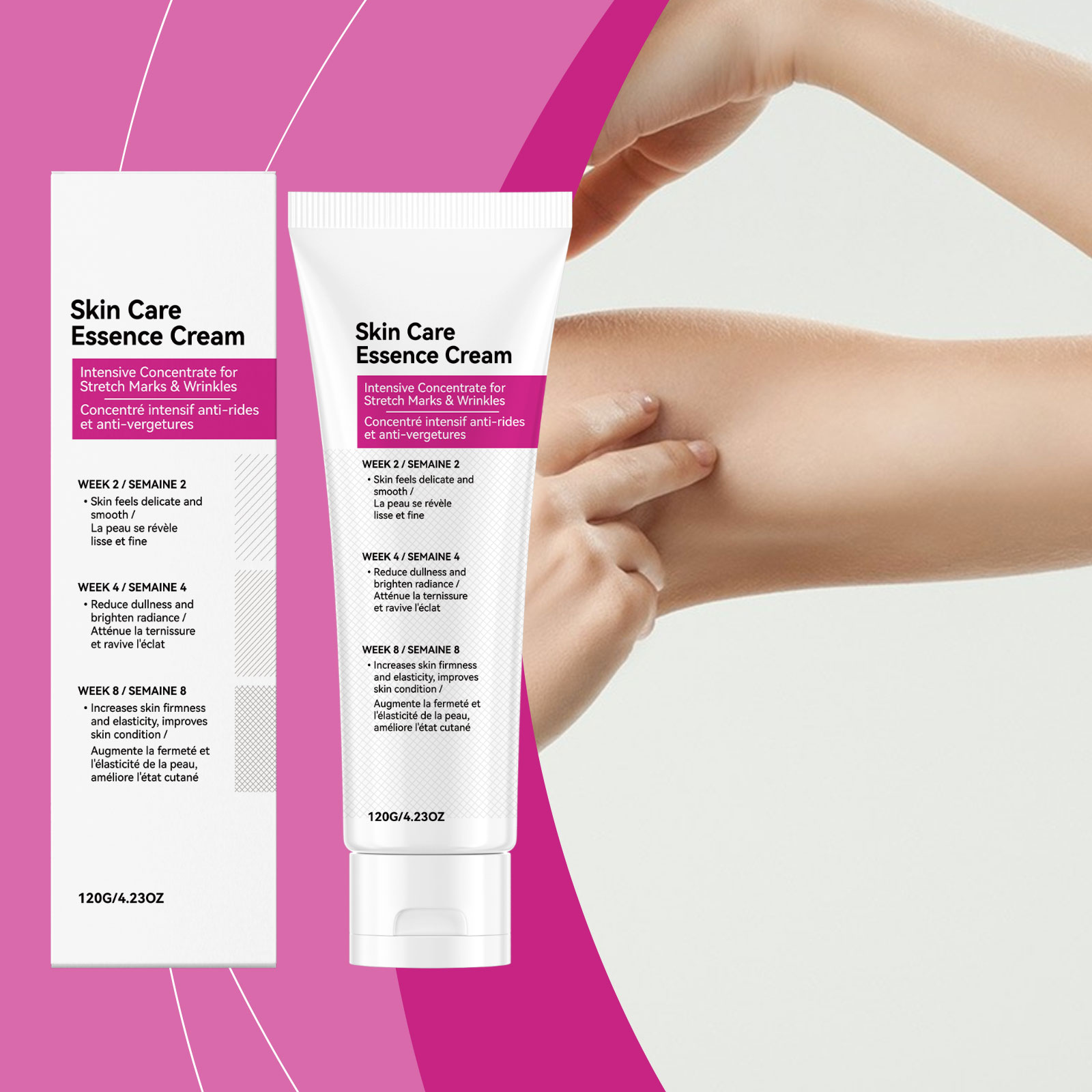 Skin Care Essence Cream Mild Protect Comfort Skin Hydrate Moisturize Daily Apply Body Massage Lotion