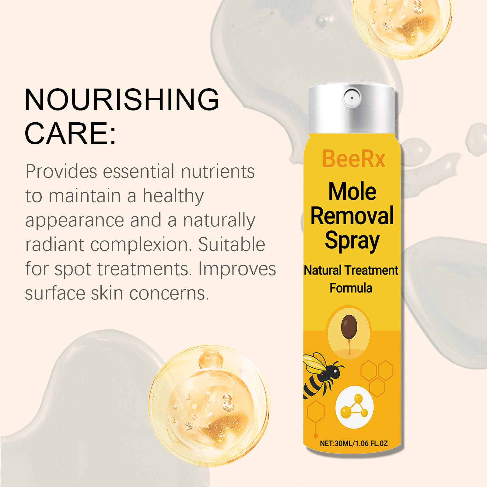 Bee Venom Purifying Spray Mild Nourishing Caring Smooth Cleansing Moisturizing Lubricating Body Skin