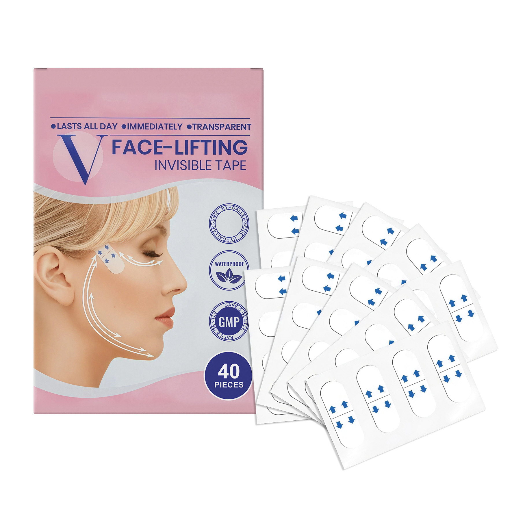 Facial Care Patch Mild Formula Contours Fit Invisible Comfort Light Moisturizing Soft Daily Convenient Treatment