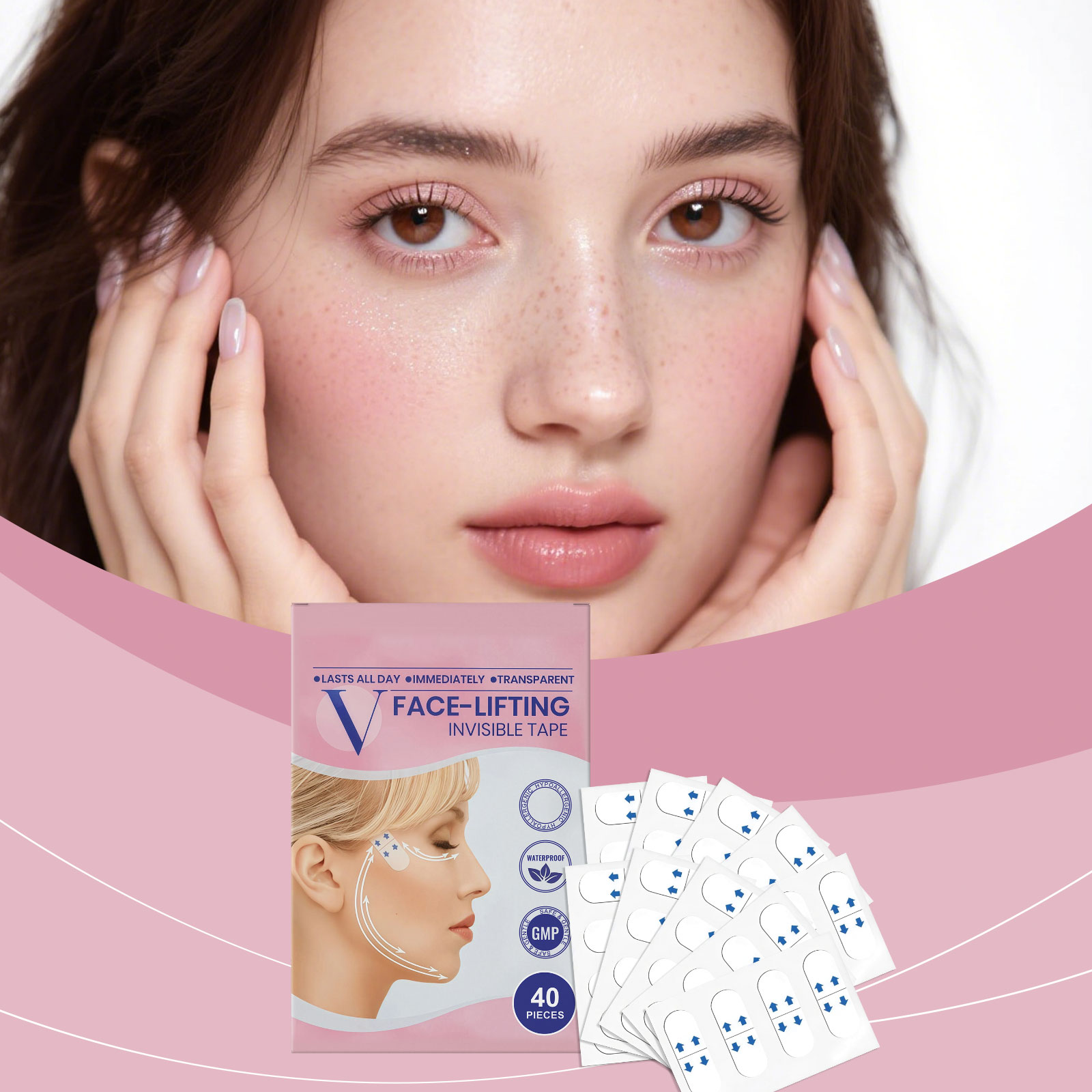 Facial Care Patch Mild Formula Contours Fit Invisible Comfort Light Moisturizing Soft Daily Convenient Treatment