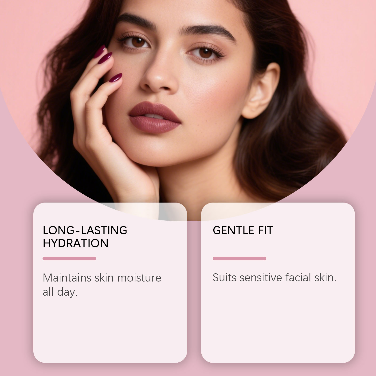 Facial Care Patch Mild Formula Contours Fit Invisible Comfort Light Moisturizing Soft Daily Convenient Treatment