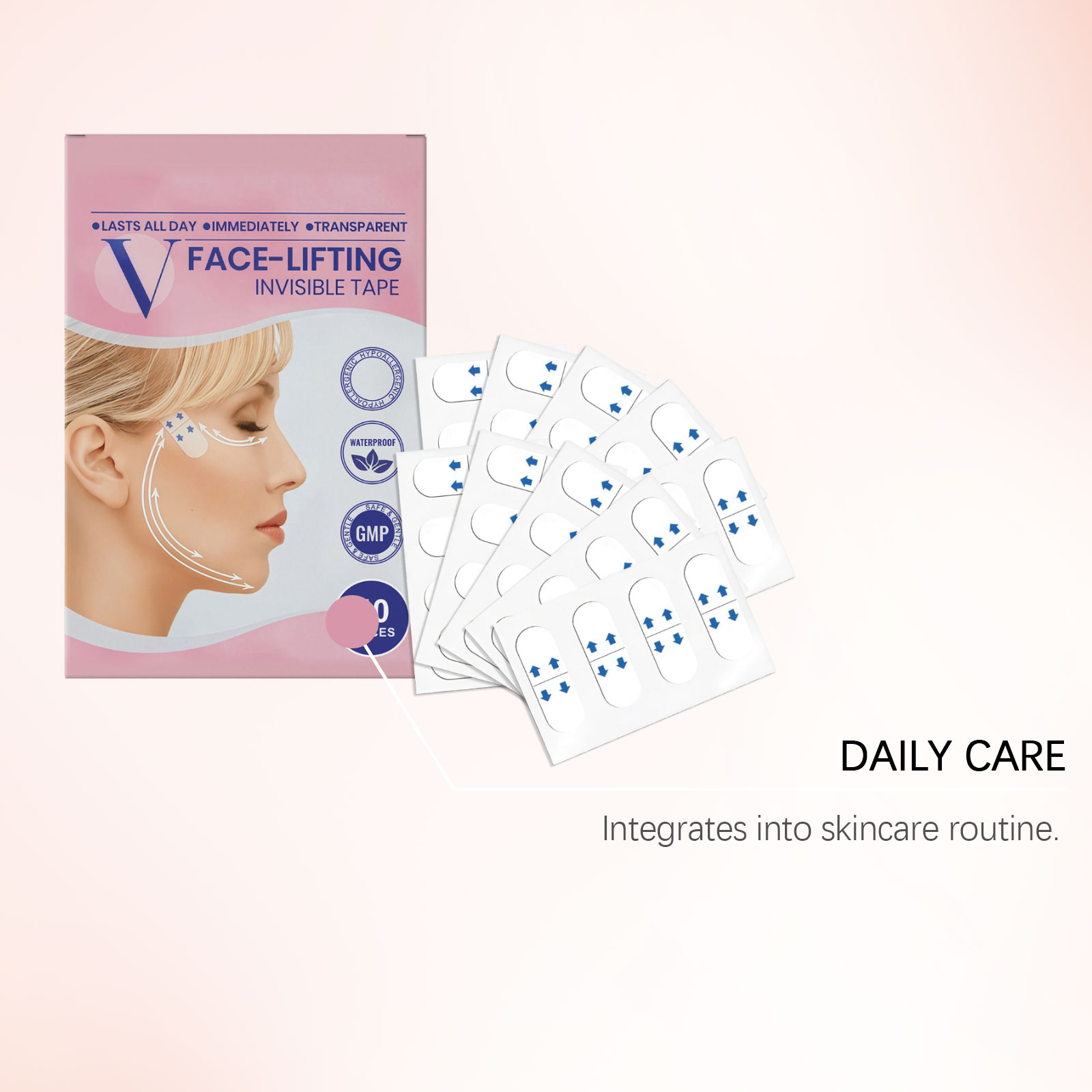 Facial Care Patch Mild Formula Contours Fit Invisible Comfort Light Moisturizing Soft Daily Convenient Treatment