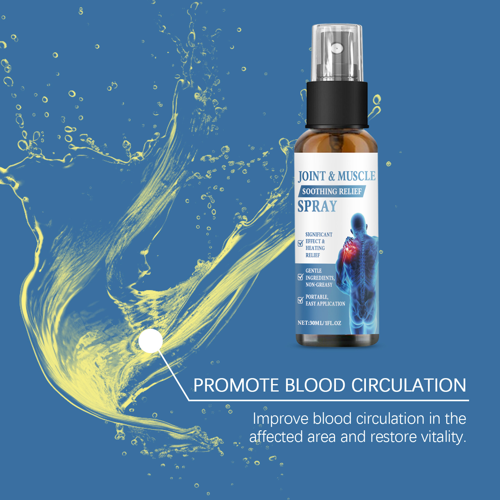 Joint Care Spray Mild Ingredients Gentle Nourish Body Joint External Daily Care Liquid