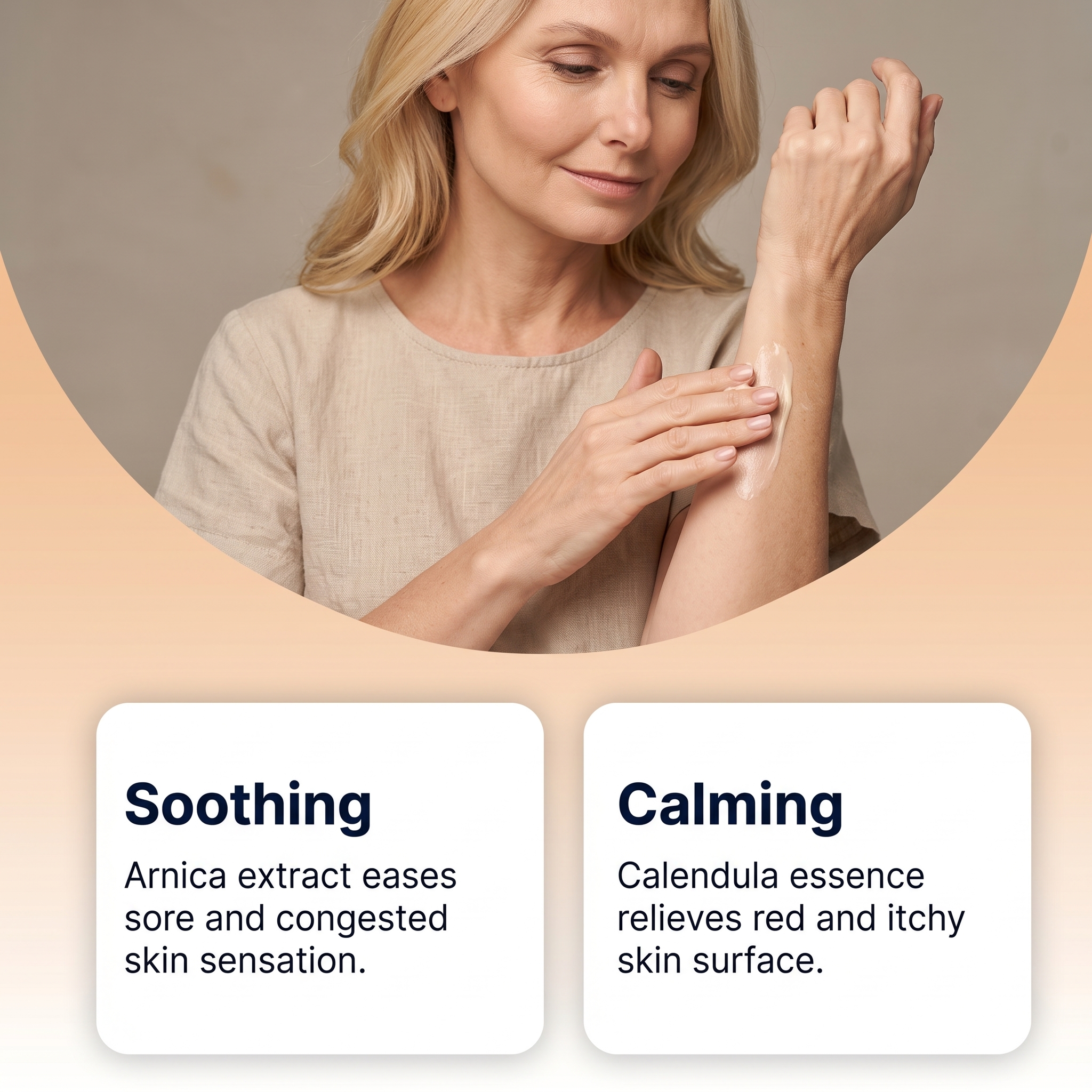 Skin Care Emollient Cream Mild Low Irritation Dense Absorbable Multi Skin Applicable Body Care