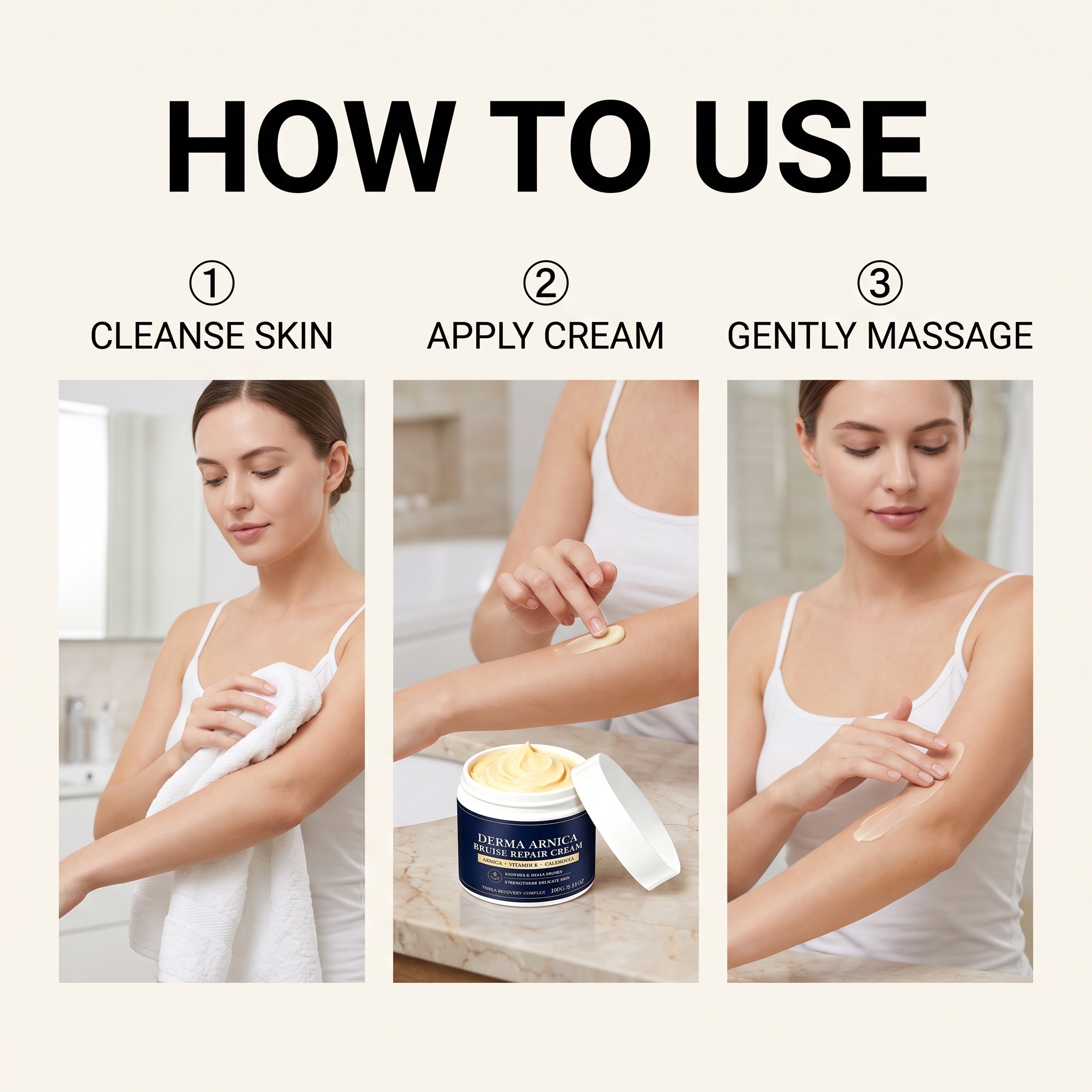 Skin Care Emollient Cream Mild Low Irritation Dense Absorbable Multi Skin Applicable Body Care