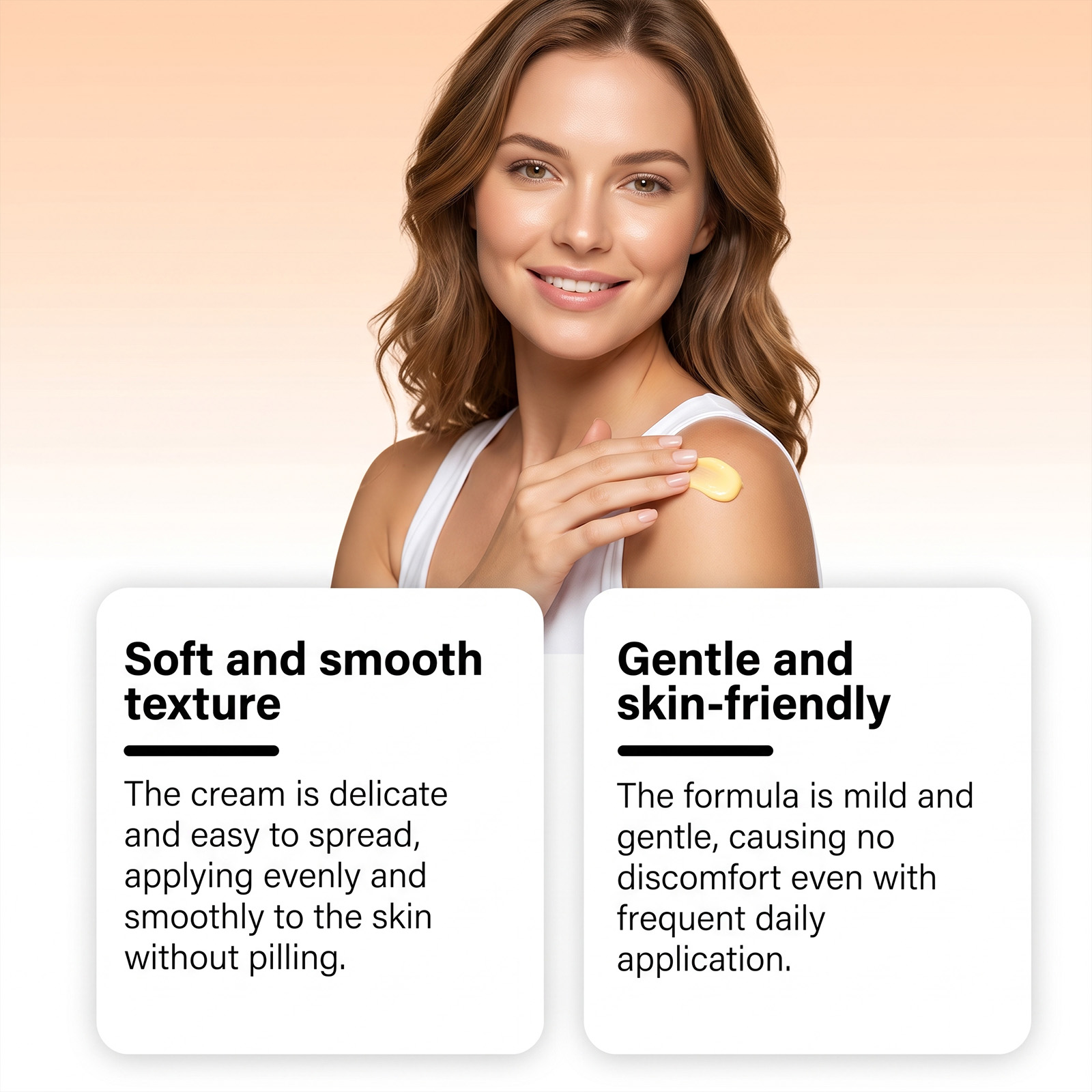 Skin Care Cream Mild Moisturizing Nourishing Facial Body Dual Purpose Daily Skin Care Soft Lotion Cream