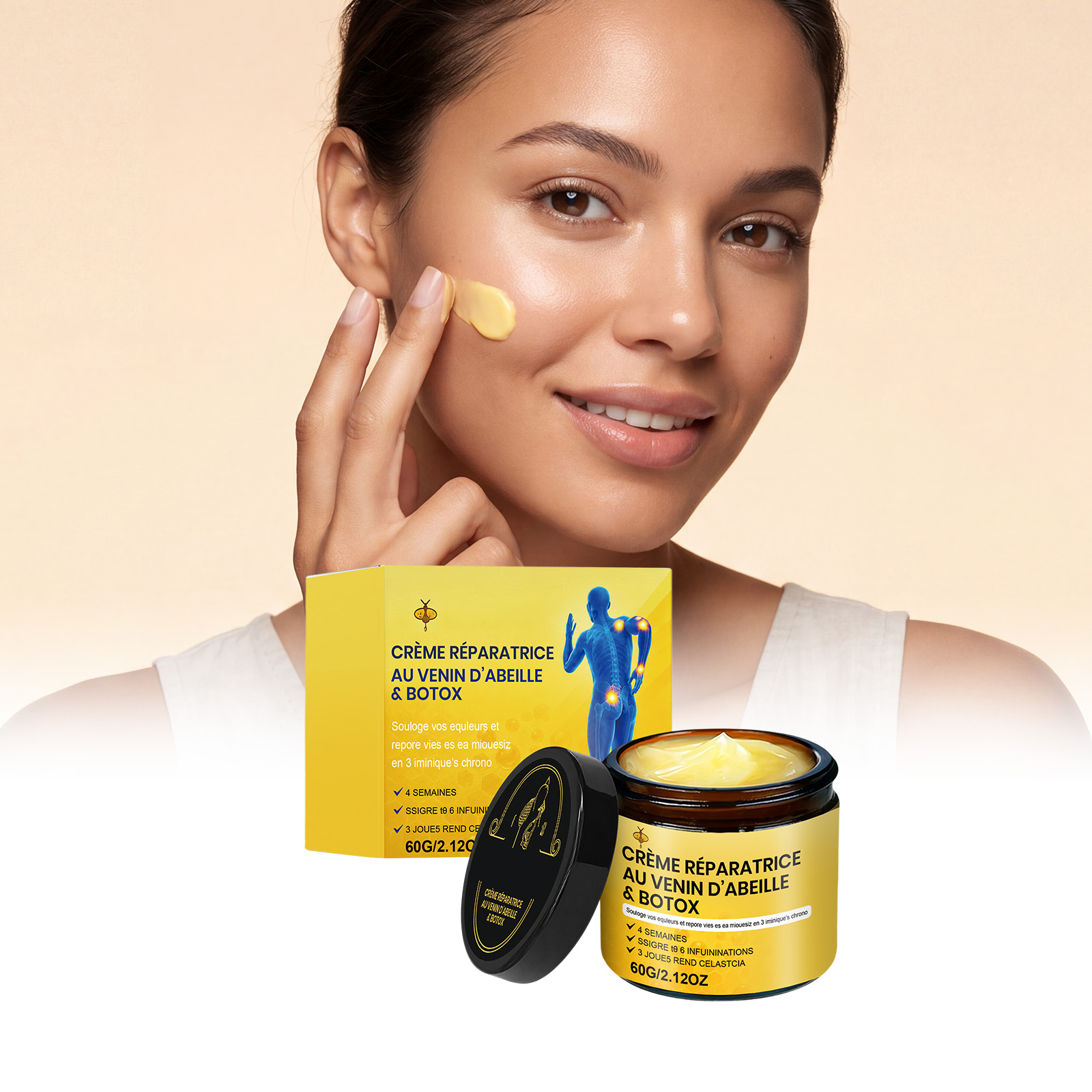 Skin Care Cream Mild Moisturizing Nourishing Facial Body Dual Purpose Daily Skin Care Soft Lotion Cream