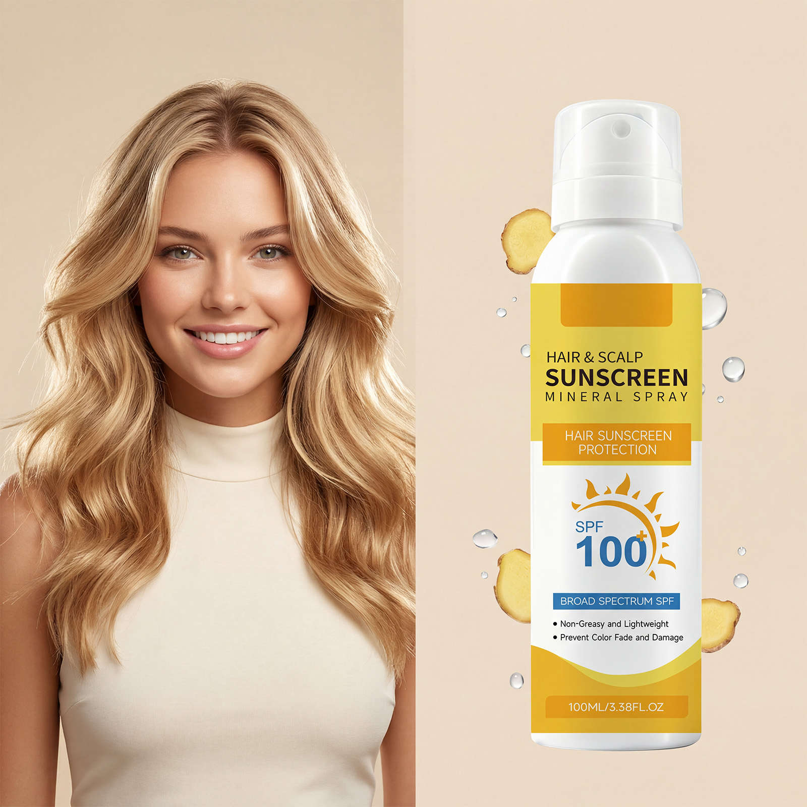 Scalp Protection Spray Mild Ingredients Nourish Scalp Refresh Daily Massage Care Protection Spray