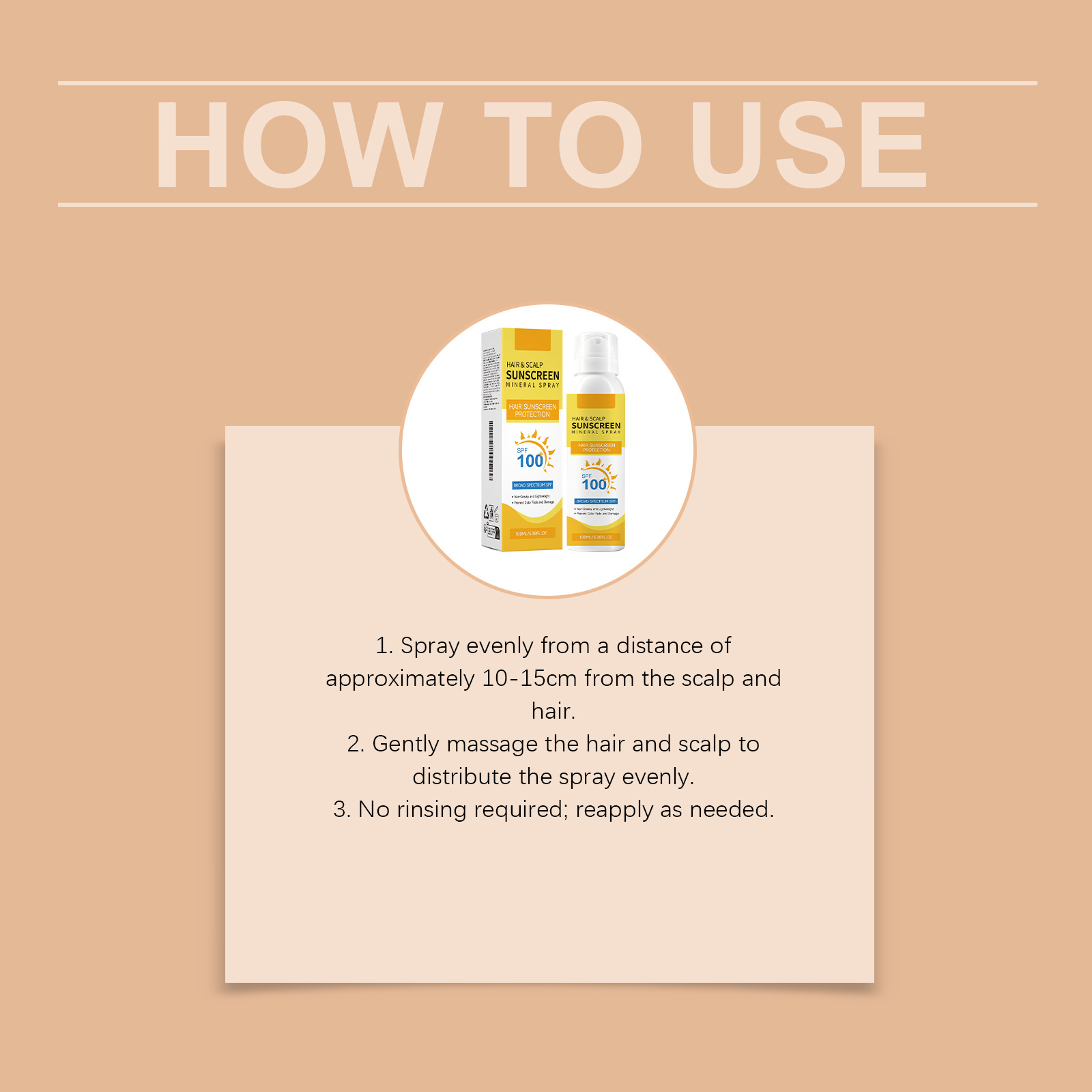 Scalp Protection Spray Mild Ingredients Nourish Scalp Refresh Daily Massage Care Protection Spray
