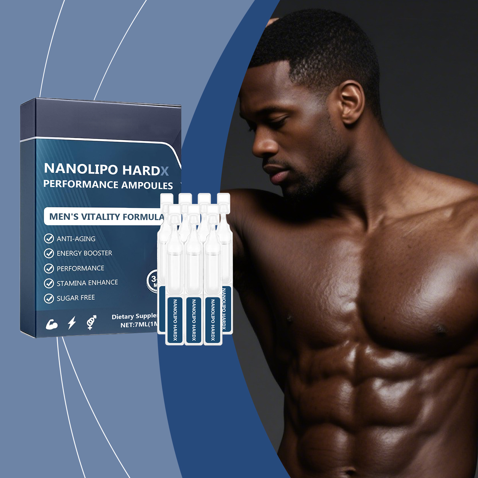 Men Care Drops Gentle Nourish Support Boost Vitality Increase Energy Daily Dietary Supplement For Males
