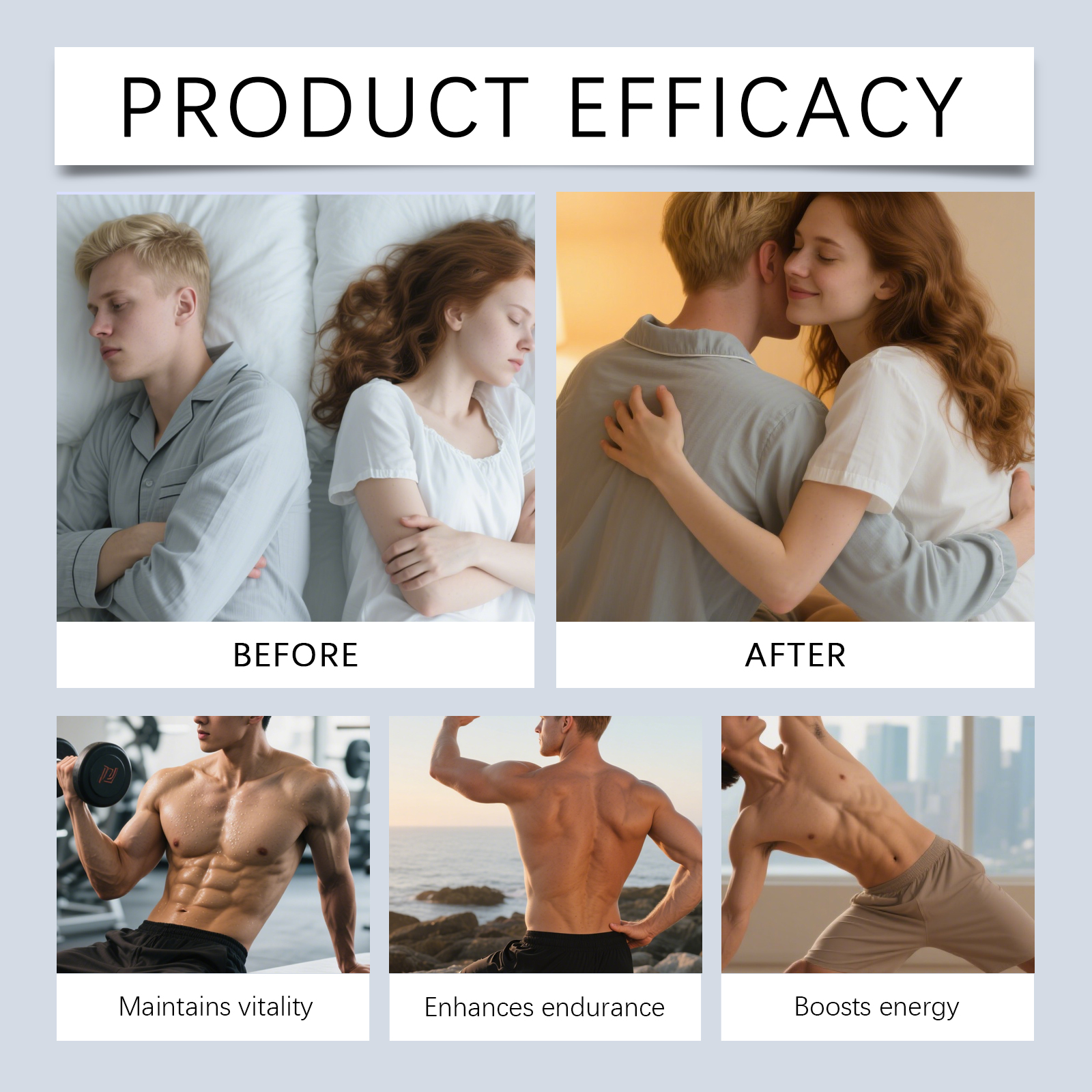 Men Care Drops Gentle Nourish Support Boost Vitality Increase Energy Daily Dietary Supplement For Males