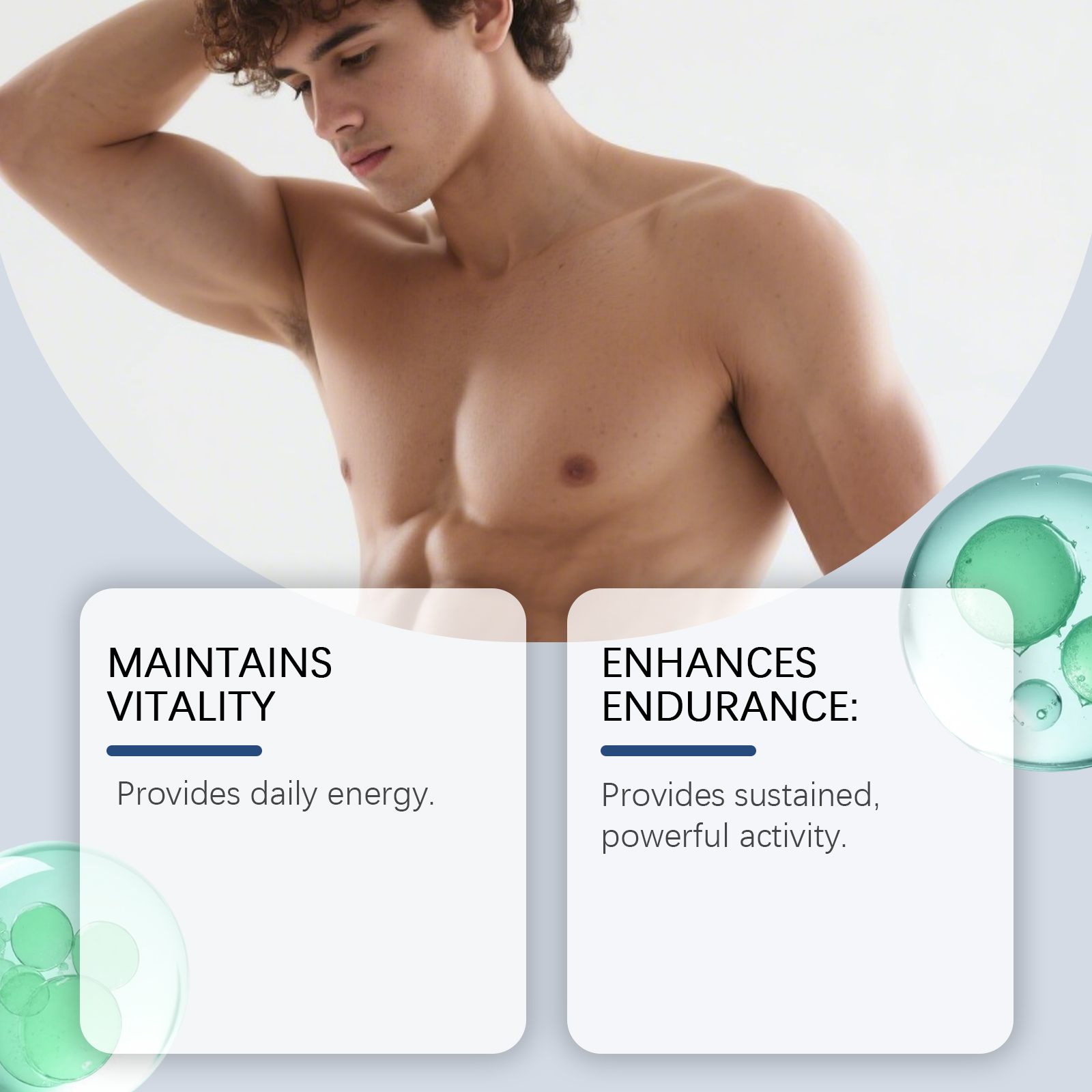 Men Care Drops Gentle Nourish Support Boost Vitality Increase Energy Daily Dietary Supplement For Males
