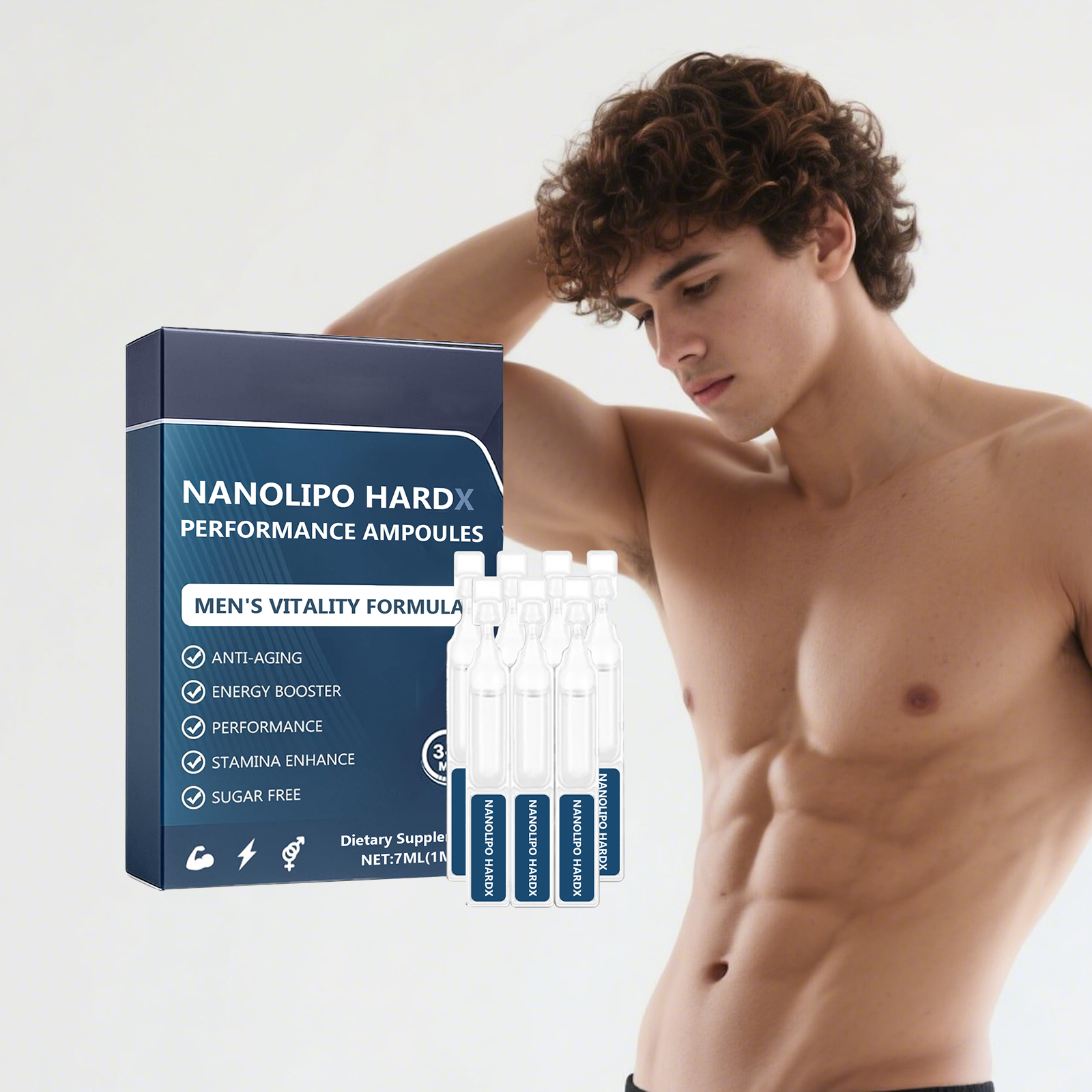 Men Care Drops Gentle Nourish Support Boost Vitality Increase Energy Daily Dietary Supplement For Males