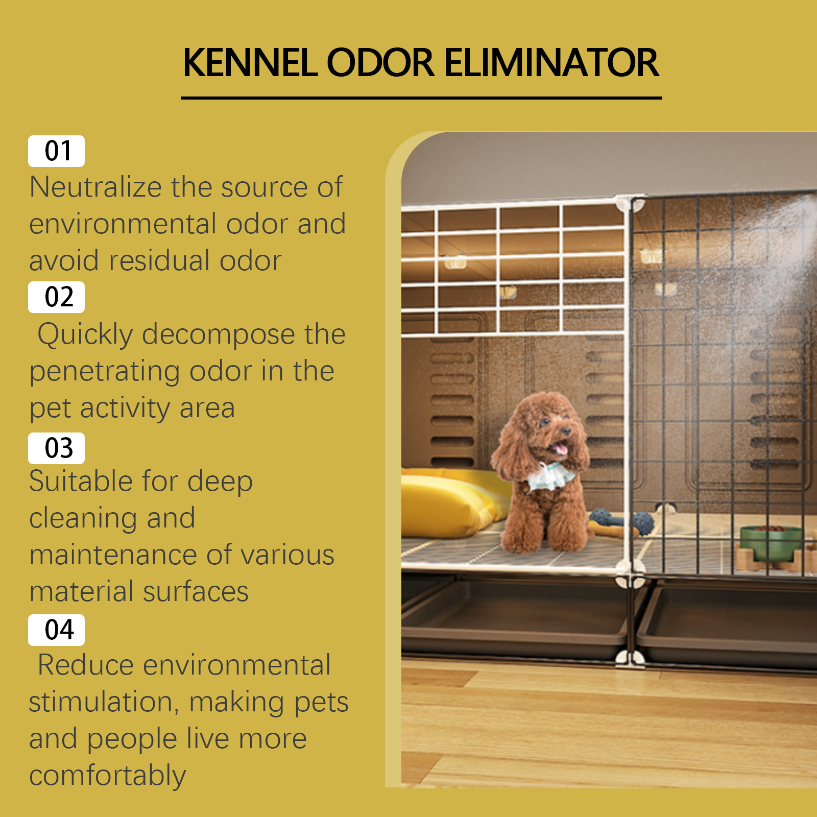 Kennel Deodorizer Household Pet Cage Dog Bed Cat Bed Odor Clean Fresh Air Purifying Agent