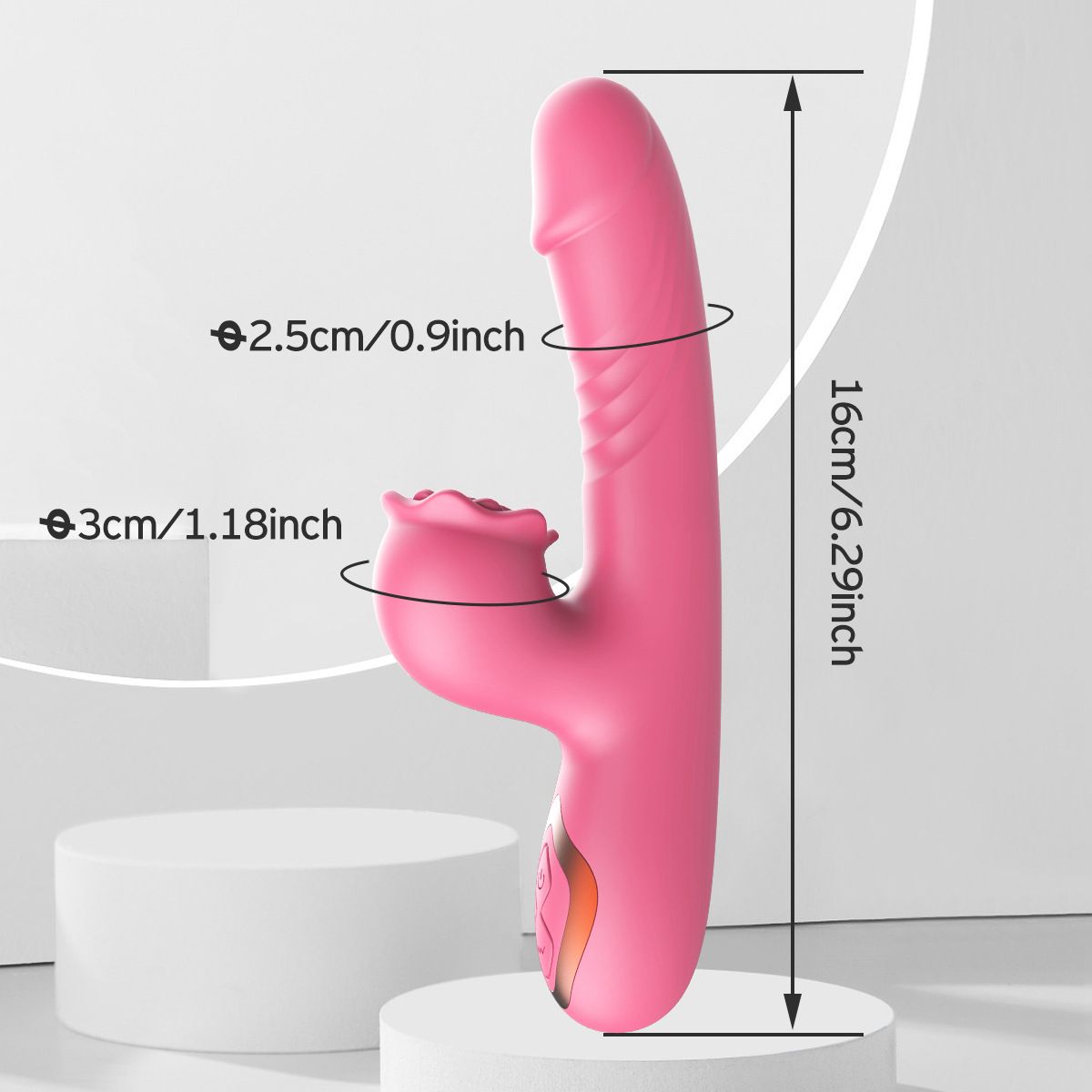 (Pink) Sucking Vibrator Female Massagers Clitoral Stimulator 2 In 1 Instant Orgasm Vibrator AV Pleasure Masturbation Wand Women Adult Sex Toy