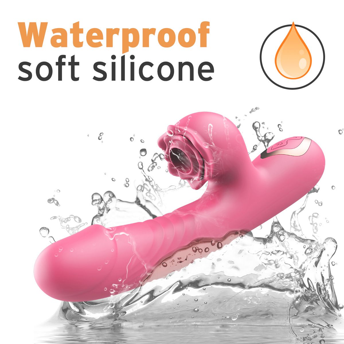 (Pink) Sucking Vibrator Female Massagers Clitoral Stimulator 2 In 1 Instant Orgasm Vibrator AV Pleasure Masturbation Wand Women Adult Sex Toy