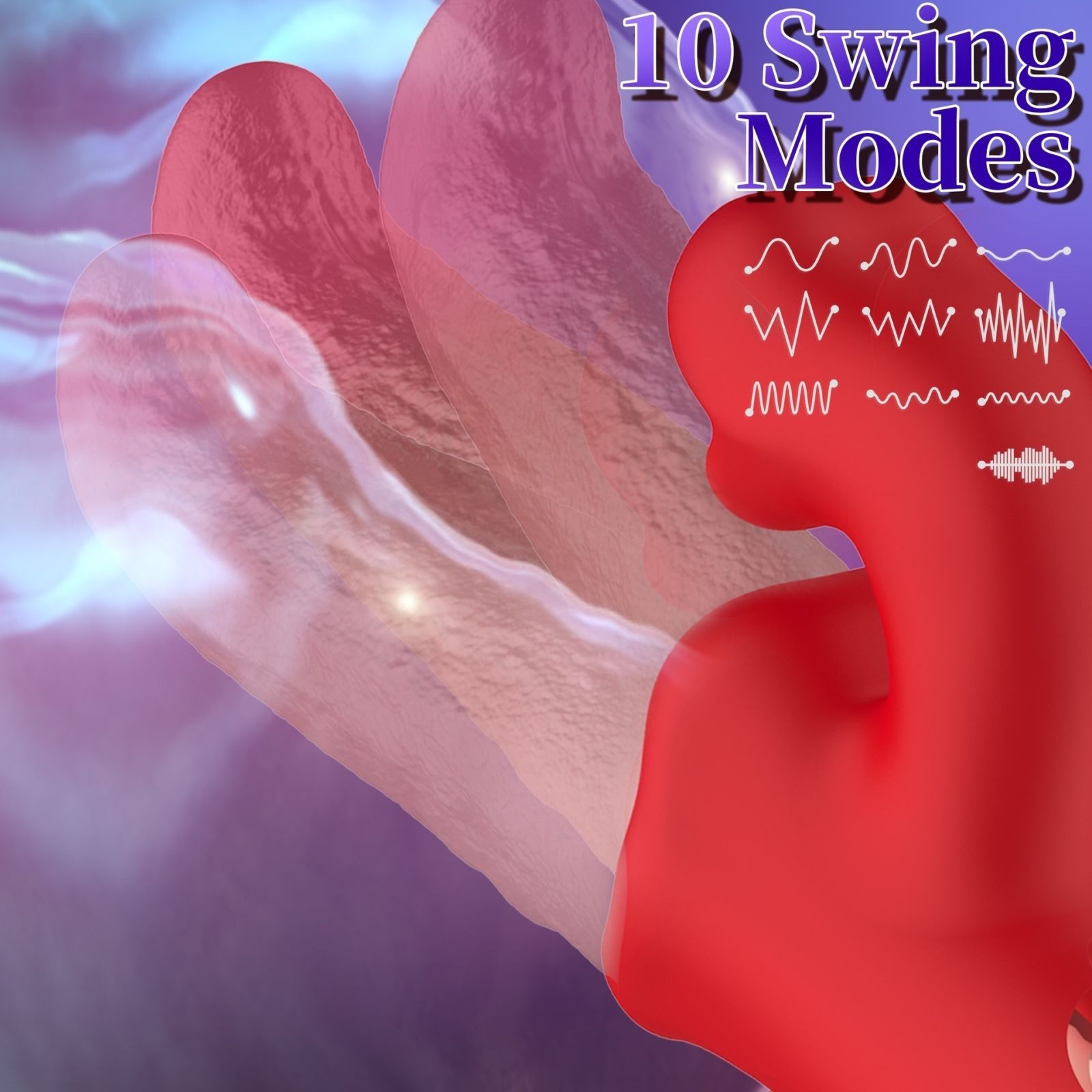 Vibrating Wand Dildo Vibrators for Women Adult Sex Toy Masturbator Clitoral Stimulator 3 In 1 Vibrating Tongue Massage Wand