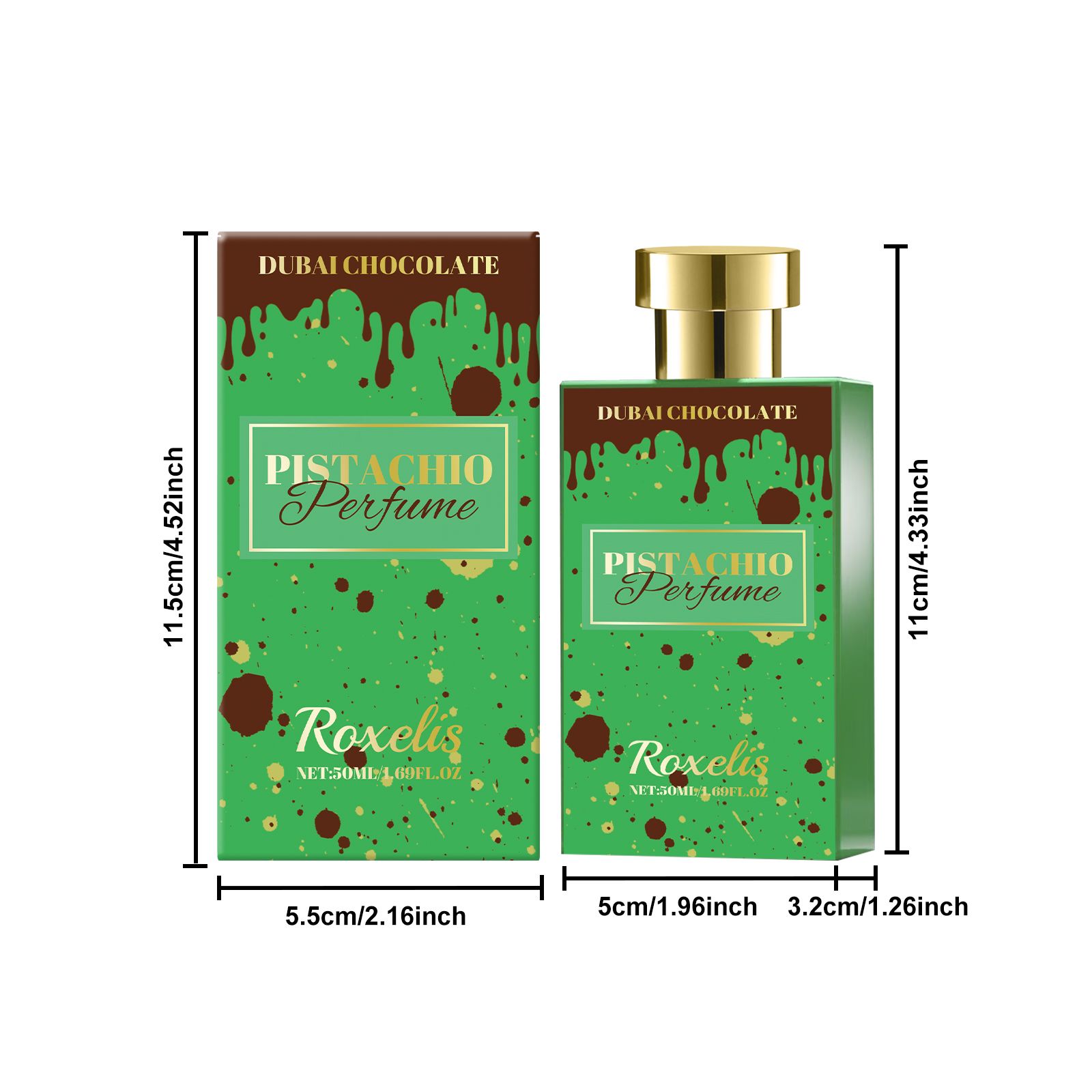 Pistachio Cocoa Perfume Vanilla Sweet Long Lasting Unisex For Daily Wear