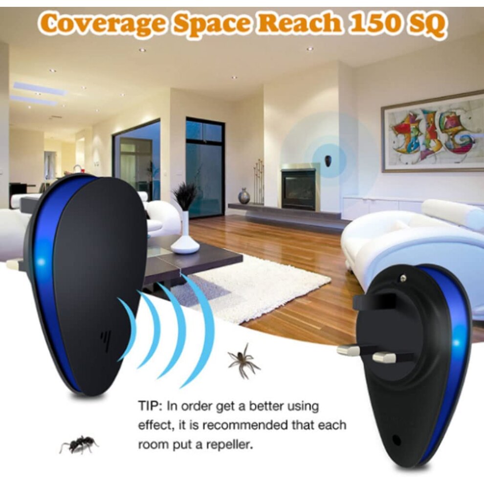 QENETY Ultrasonic Pest Repeller Plug in, Pest Repeller Deterrent Insect Repellent for Mi