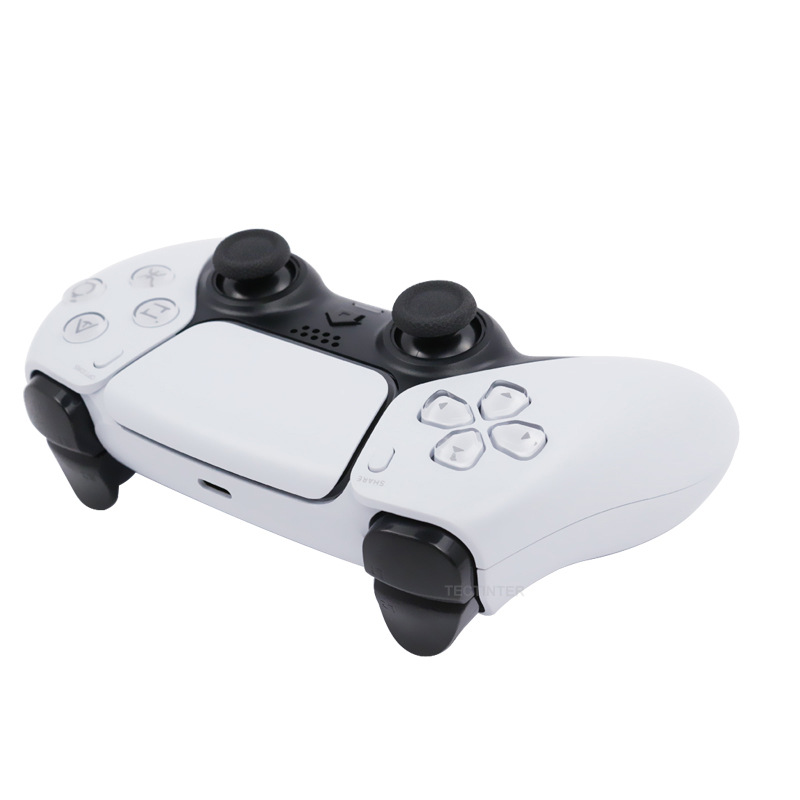 Bluetooth Game Controller Fit Ps5 Playstation 5 Wireless Game Console Handle Grips Gamepad with Turbo White