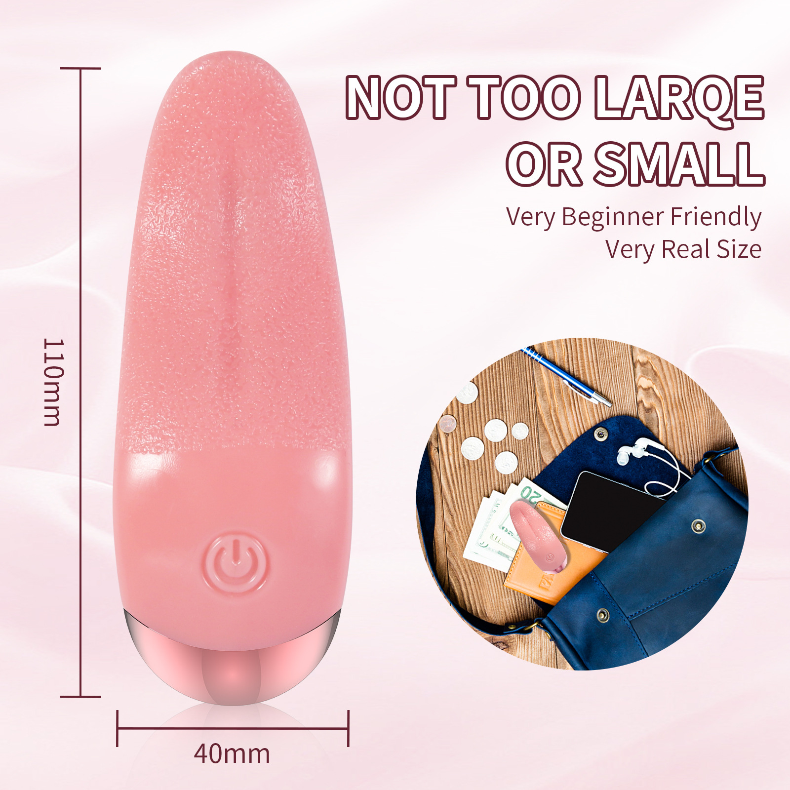 Clitoral Vibrator Sex Toy Tongue Licking Toy G Spot Dildo Stimulator Oral Sexual Toys Nipples Massager with 10 Vibration Modes Waterproof Adult Toys for Women Masturbation Couples Foreplay Pleasure