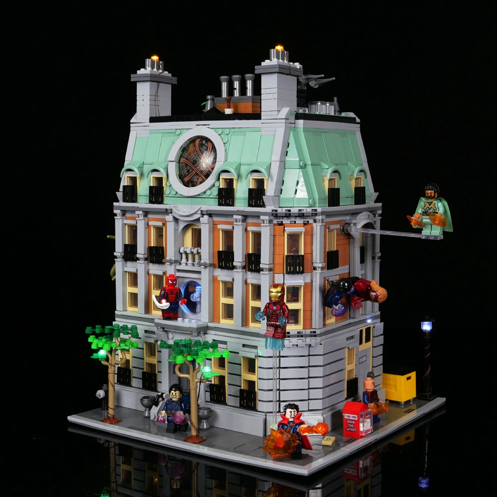 Building Blocks Marvel Sanctum Sanctorum, 3-Storey Modular Building Set, with Doctor Strange and Iron Man Minifigures, Infinity Saga Collectible color Multicolor For Kids Birthday Gift