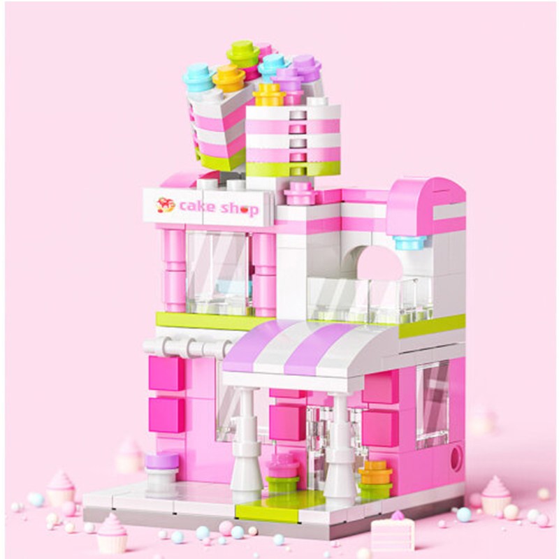 Cake City Street View Building Blocks Model Building For Childrens Toys
